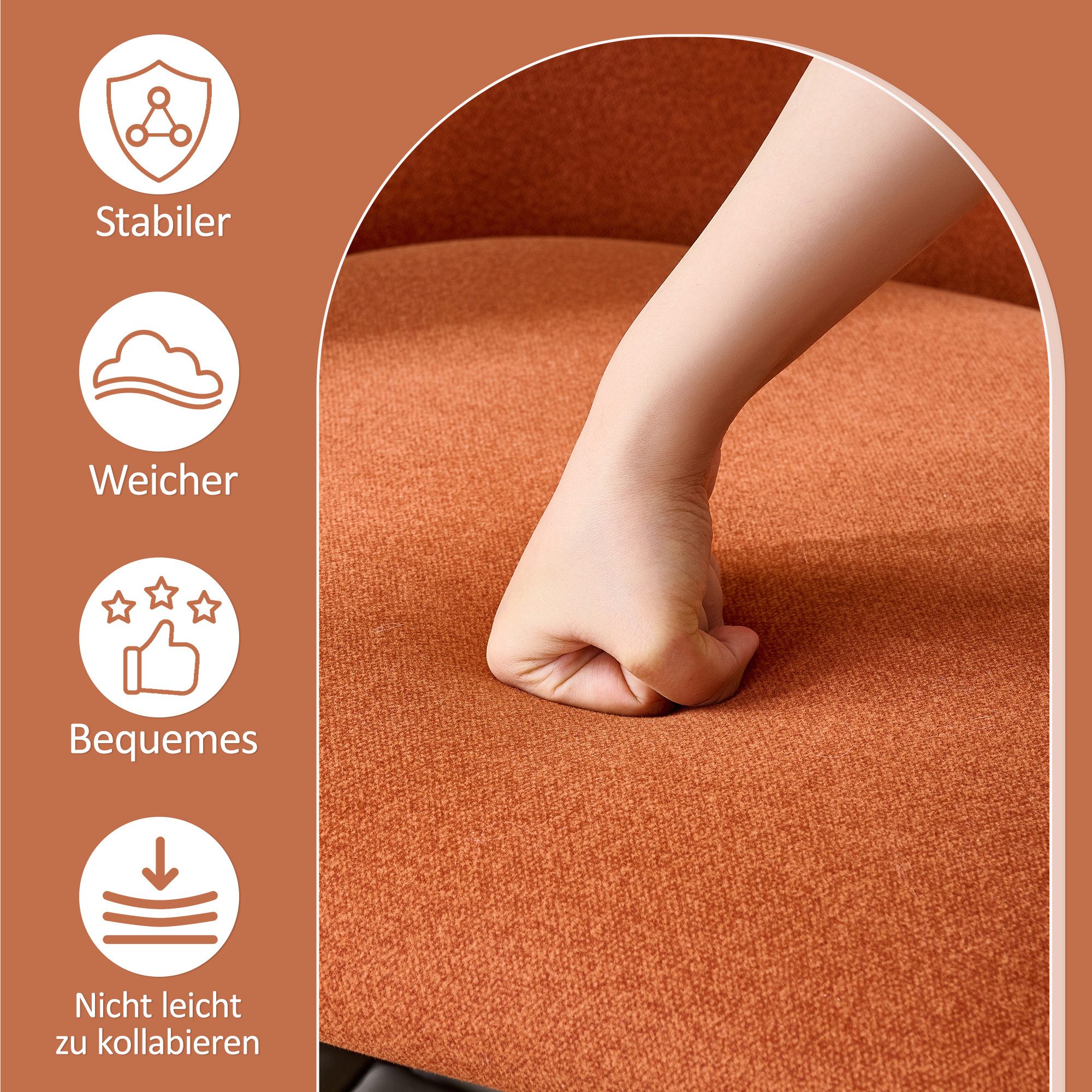 i@home Loungesessel Fernsehsessel,Einzelsofa,Backsteinrot (Packung set, 1Lo günstig online kaufen