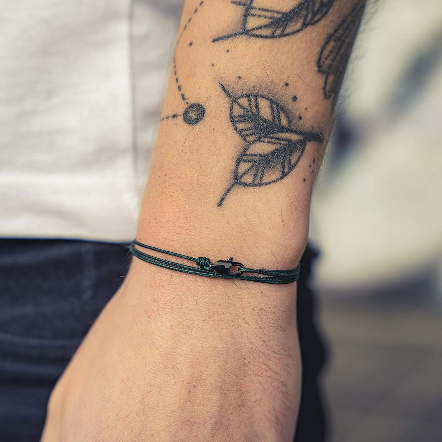 Made by Nami Wickelarmband Minimalistisches Armband mit Karabinerhaken Herren Armband Damen, Maritimes Armband Wasserfest & Verstellbar – Bild 2 von 5