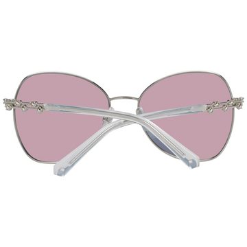 Swarovski Sonnenbrille SK0290 5716Z bunt verspiegelte Brillengläser, Bügel mit funkelnden Swarovski Kristallen
