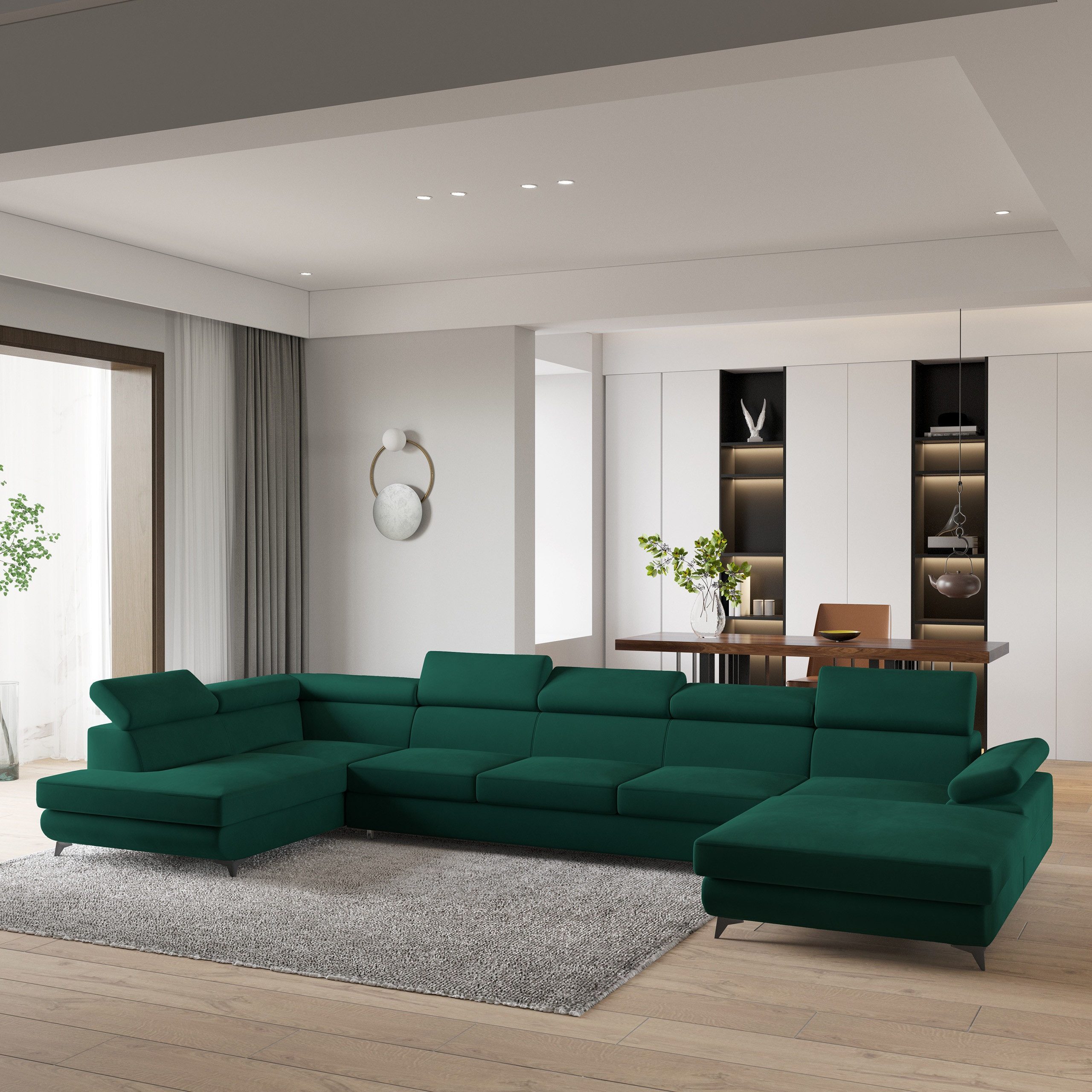 Masseno Ecksofa MONTIVA mit Schlaffunktion U-Form, günstig online kaufen