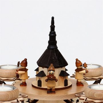 SIGRO Adventskranz Holz Adventsleuchter, für 4 Teelichter Kurrende