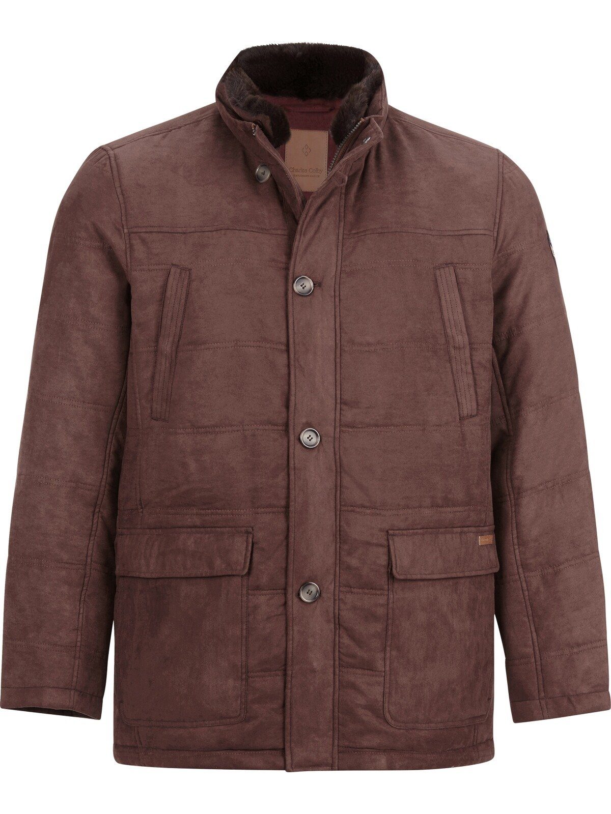 Outdoorjacke Charles Colby Steppjacke in Wildleder-Optik IEUAN SIR