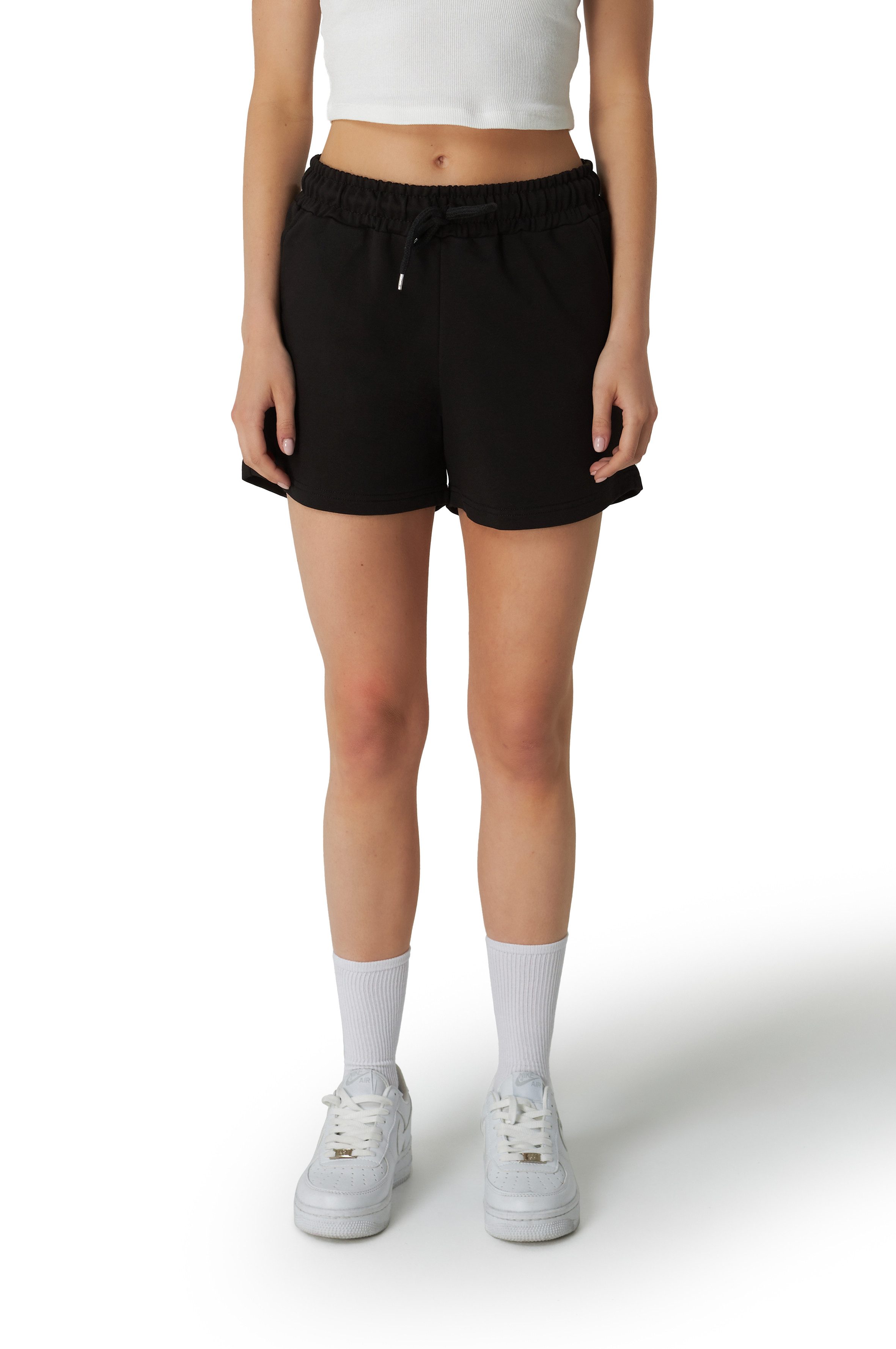 ROSS CAMP Sweatshorts Kurze Hose Damen Shorts Lycra