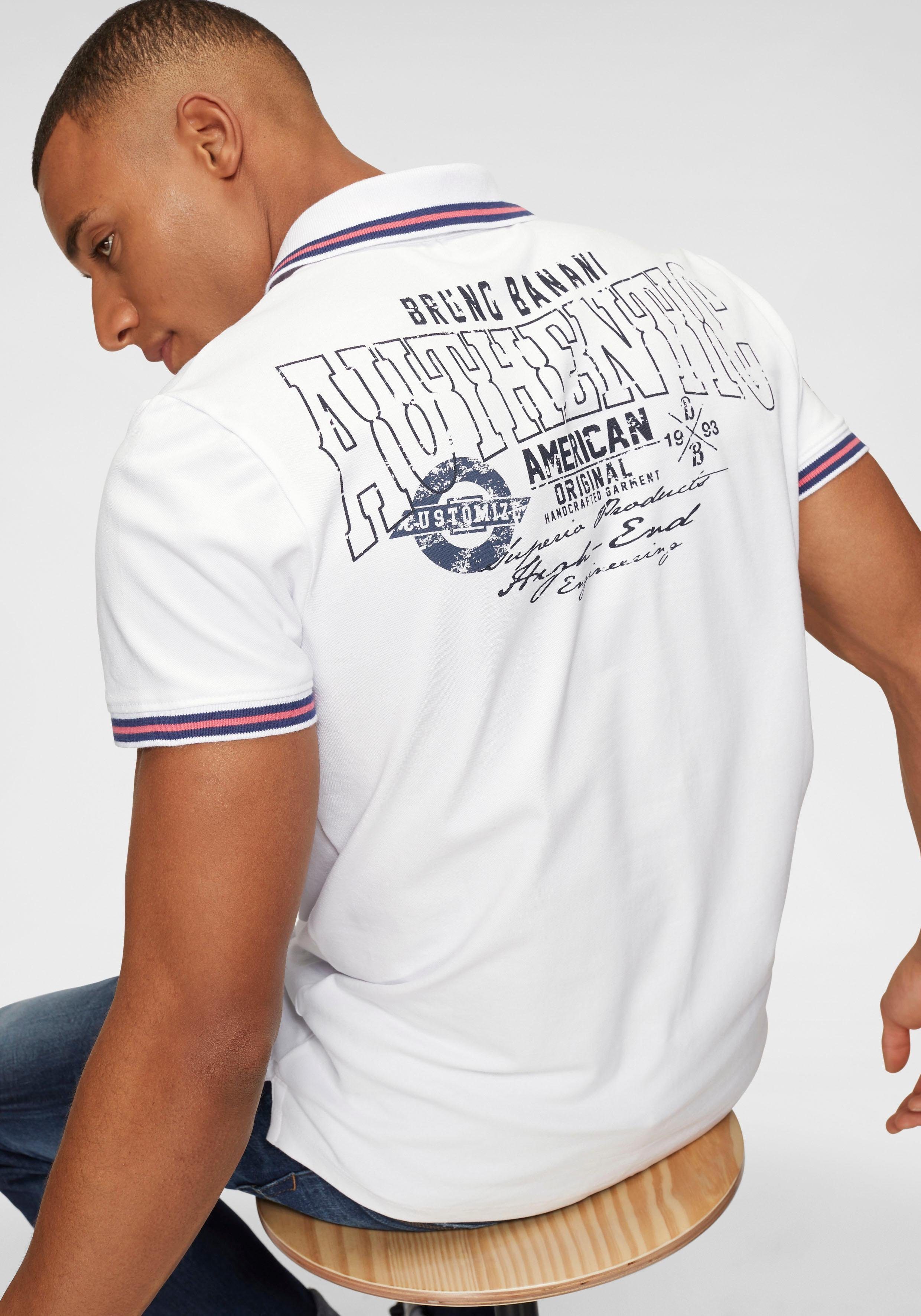 Bruno Banani Poloshirt Kurzarm, körpernahe Passform, aus Baumwollmischung günstig online kaufen