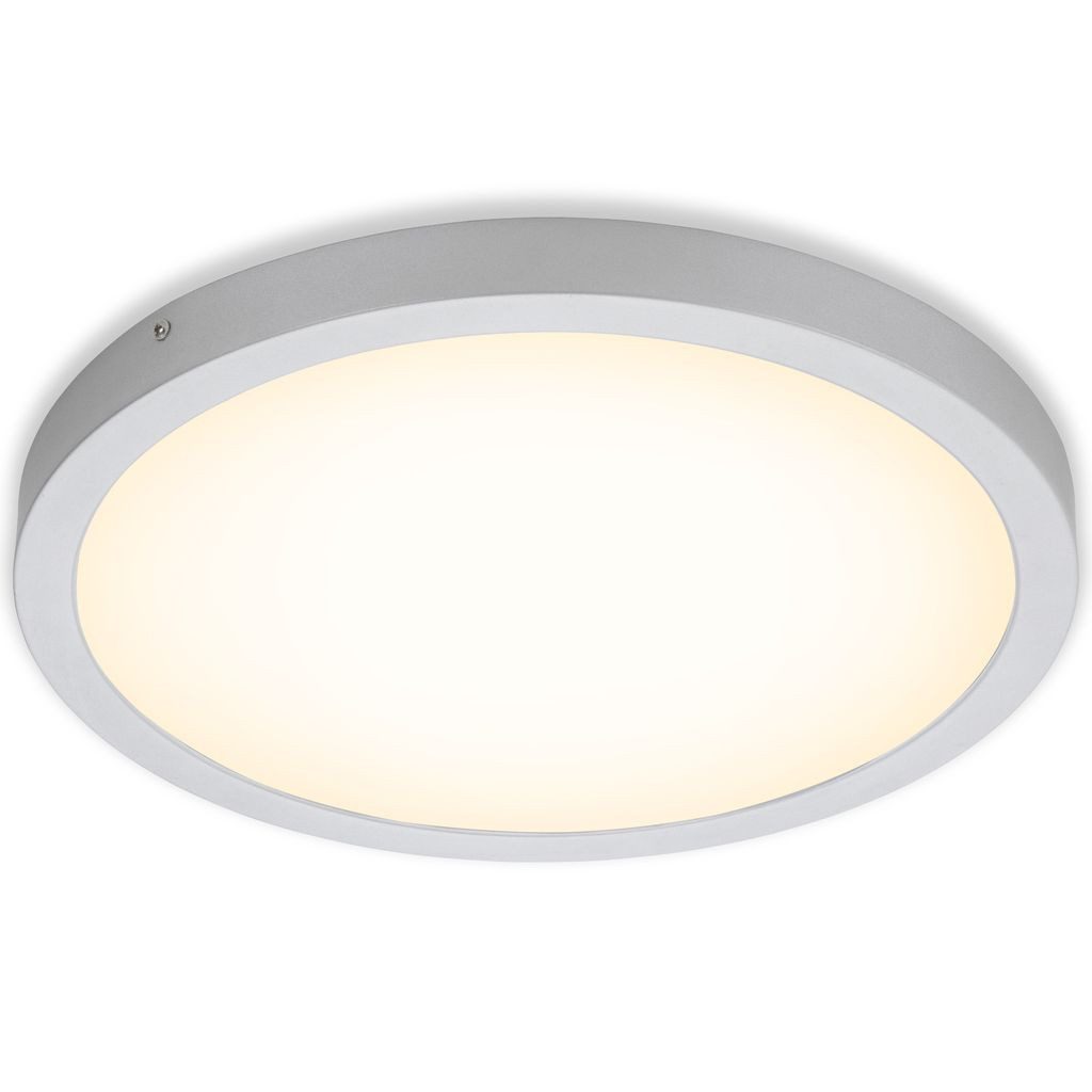 Briloner Leuchten LED Deckenleuchte 7143-014, LED fest integriert, 2700K - Extra-Warmweiß, Deckenlampe modern 24,5W 3000K IP20 Ø40,5cm