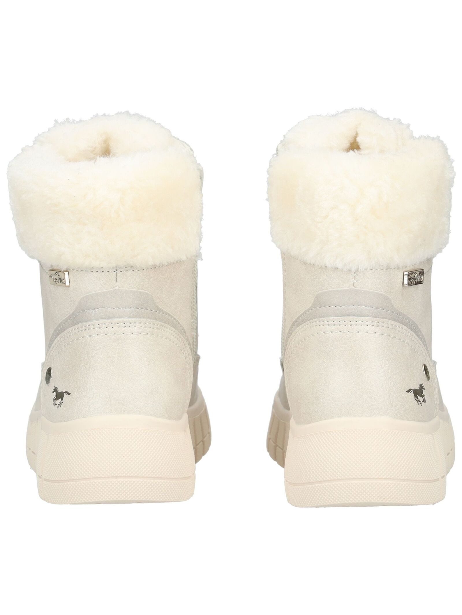 MUSTANG Stiefelette Lederimitat/Textil . Schnürstiefelette