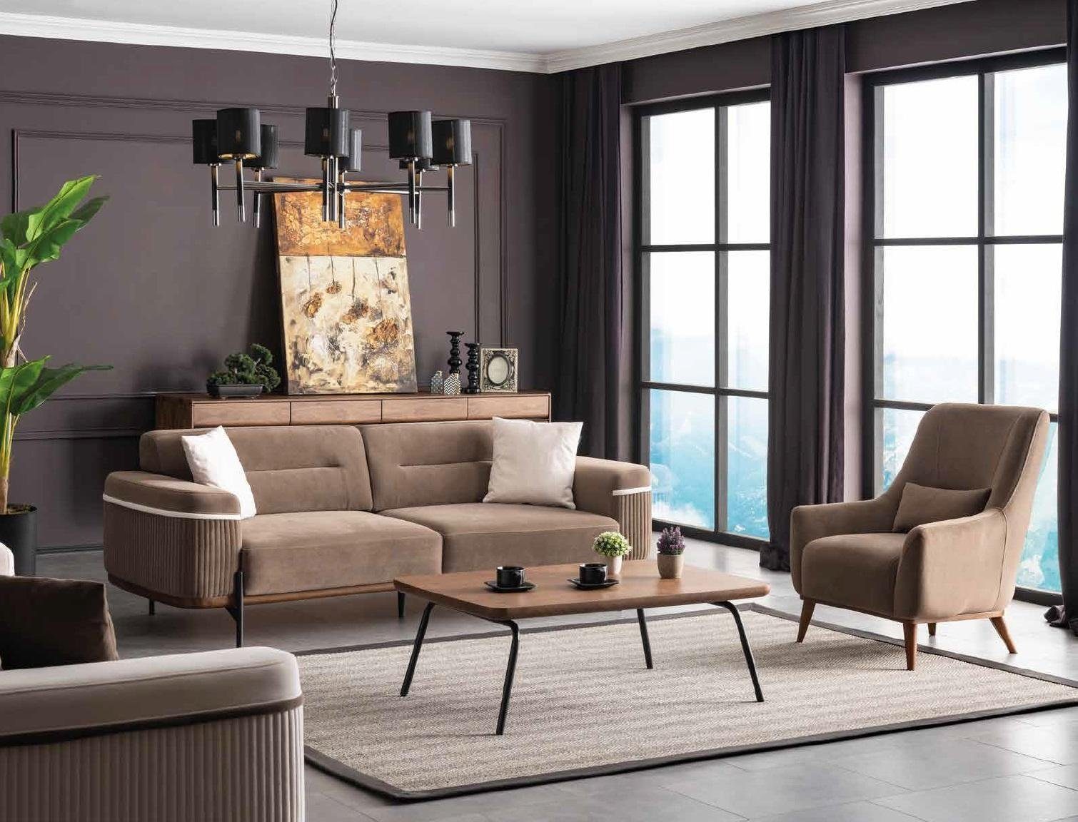Made Stilvoller Dreisitzer Neu, moderne JVmoebel Wohnzimmermöbel Design in Europe Sofa