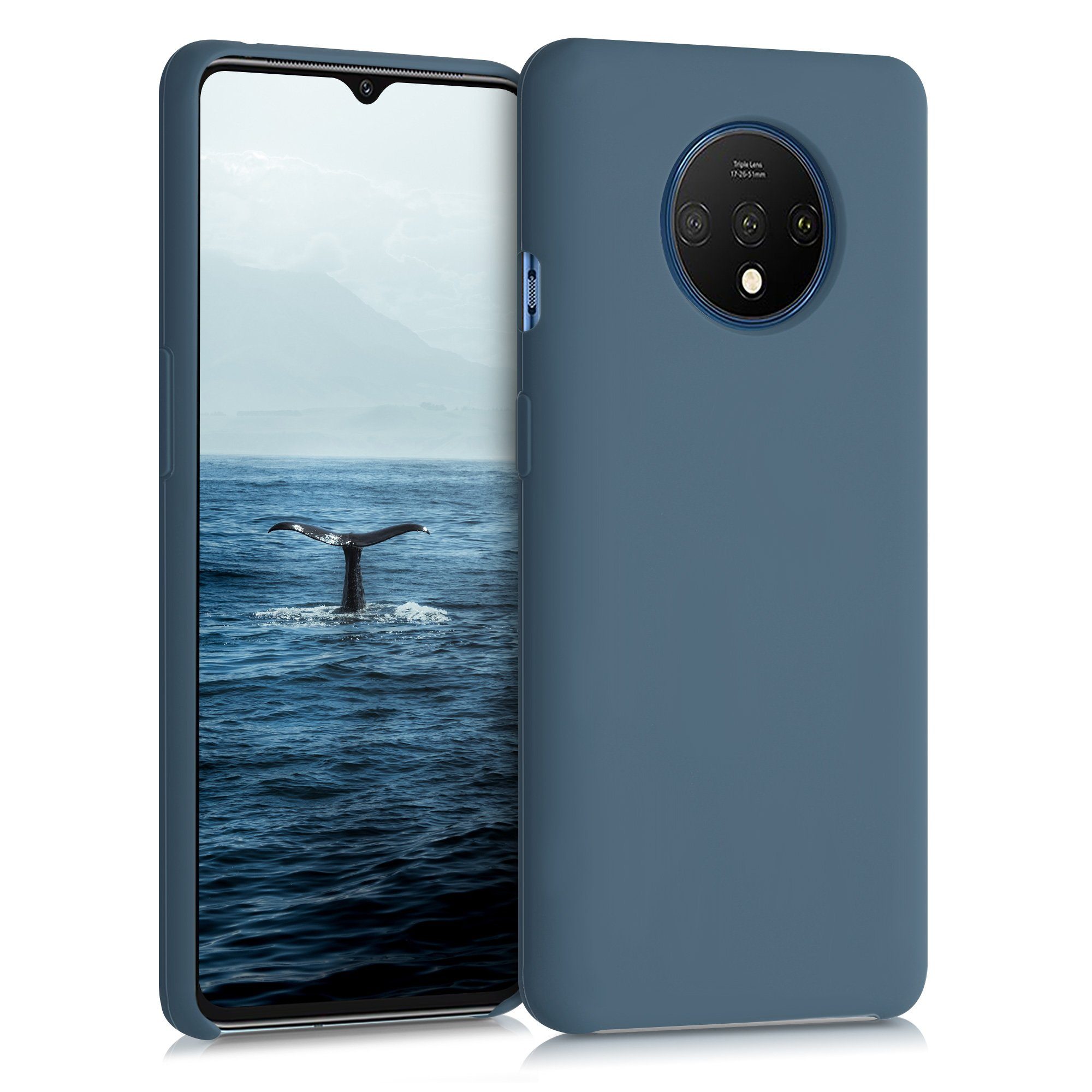 kwmobile Handyhülle Handyhülle für OnePlus 7T Hülle, Weiches Handy Silikon Case - Schutzhülle Cover