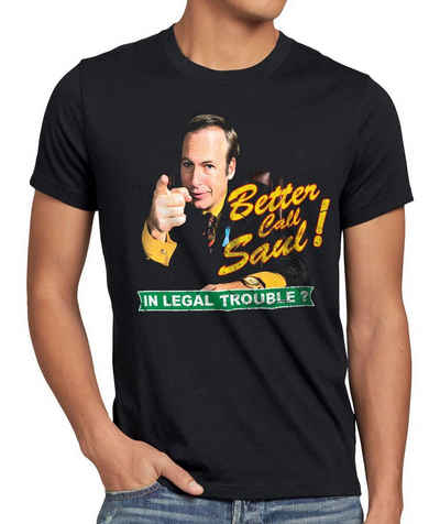 style3 Print-Shirt Herren T-Shirt Better call Saul Goodman breaking heisenberg walter bad white tee