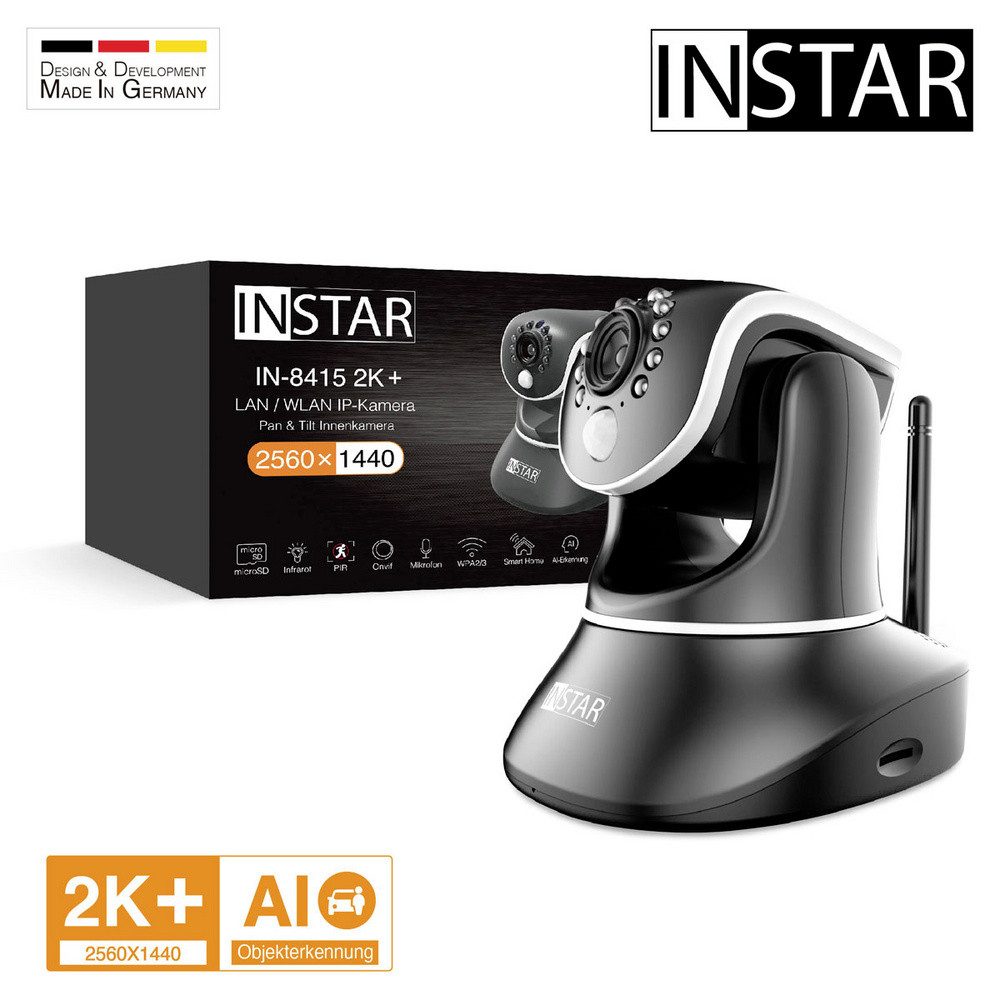 INSTAR Überwachungskamera INSTAR IN-8415 2K+ POE/WLAN sw 14083 WLAN IP Überwachungskamera 2560 (14083 (IN-8415 2K+ POE/WLAN sw)