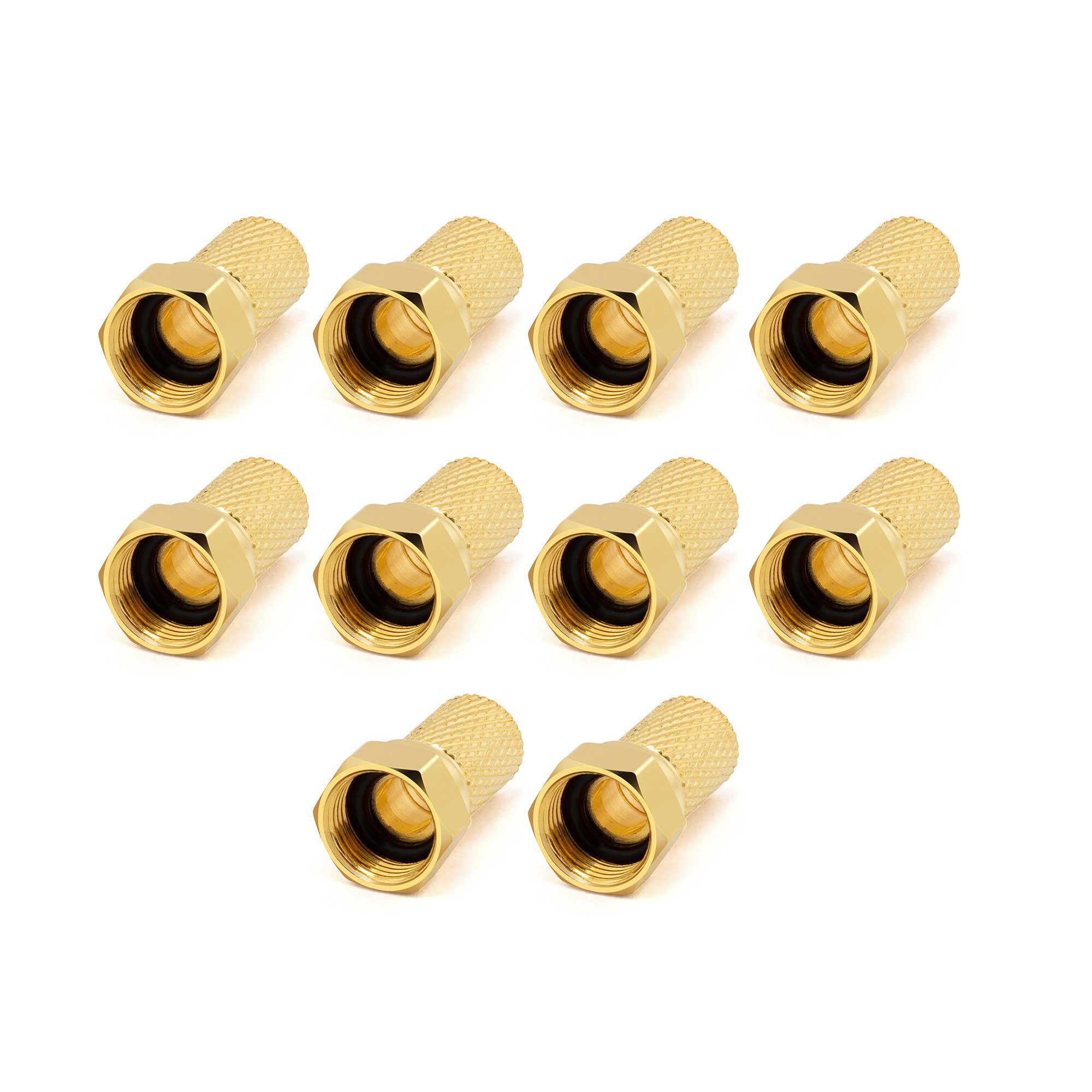 conecto conecto F-разъем Set, mit Gummidichtung / O-Ring, 7 mm Durchmesser, SAT-Kabel