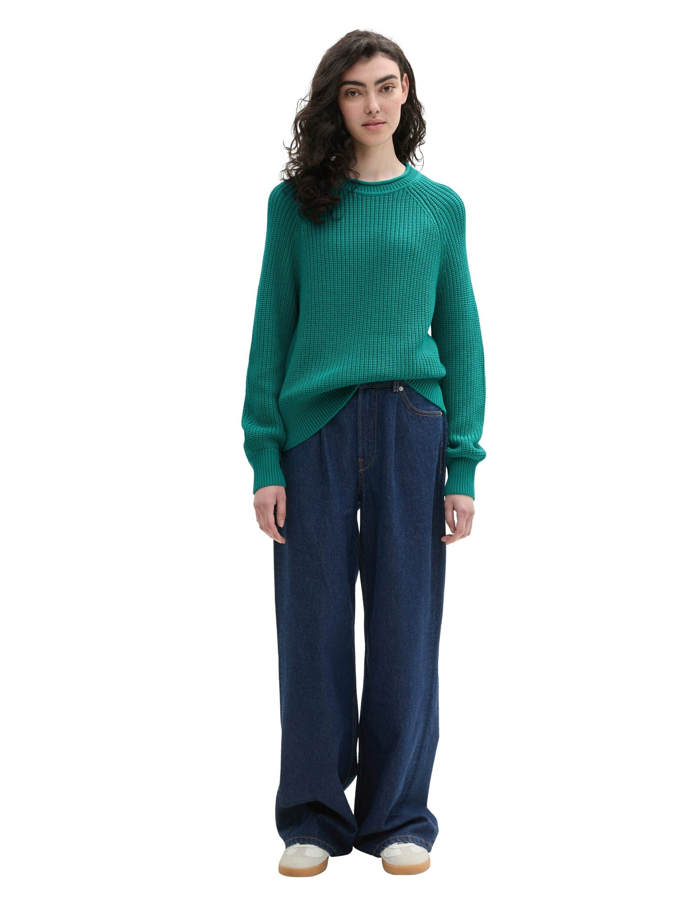 TOM TAILOR Denim Rundhalspullover (1-tlg) Plain/ohne Details