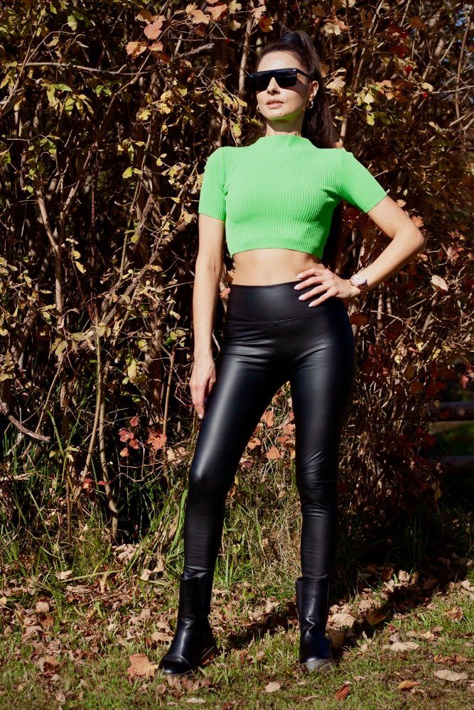 Lelü Fashion Lederimitathose Lederleggins günstig online kaufen