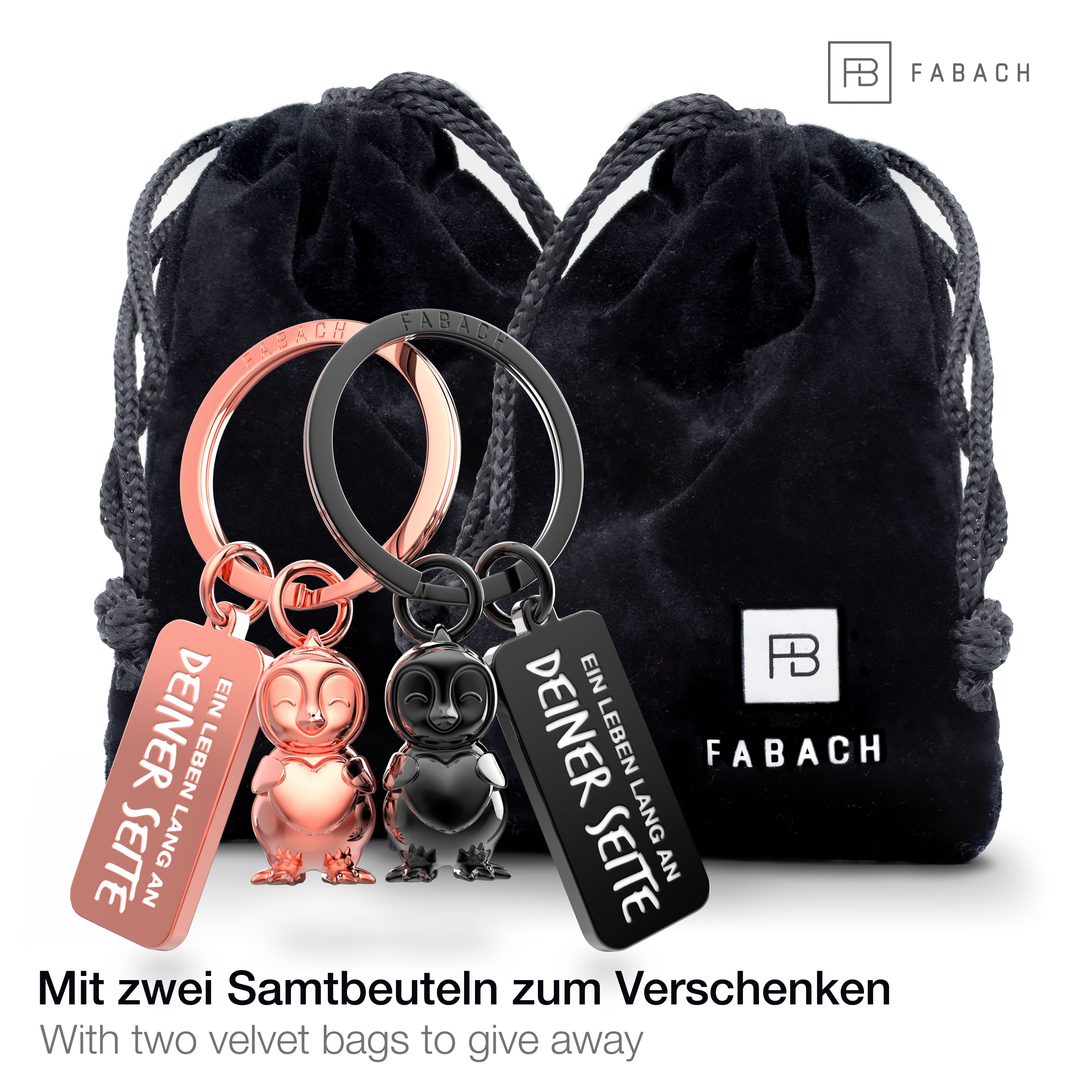 FABACH Schlüsselanhänger Partneranhänger Frosty mit Herz - Pinguin Schlüsse günstig online kaufen
