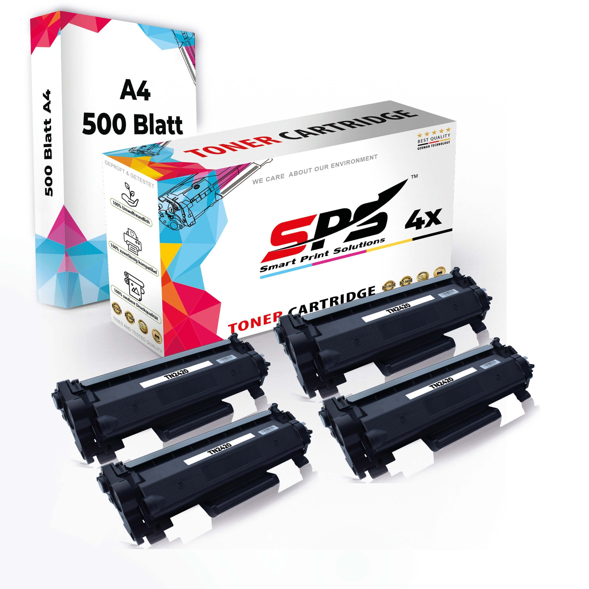 SPS Tonerkartusche Druckerpapier A4 + 4x Multipack Set Kompatibel für Brother HL-L 2350, (5er Pack)
