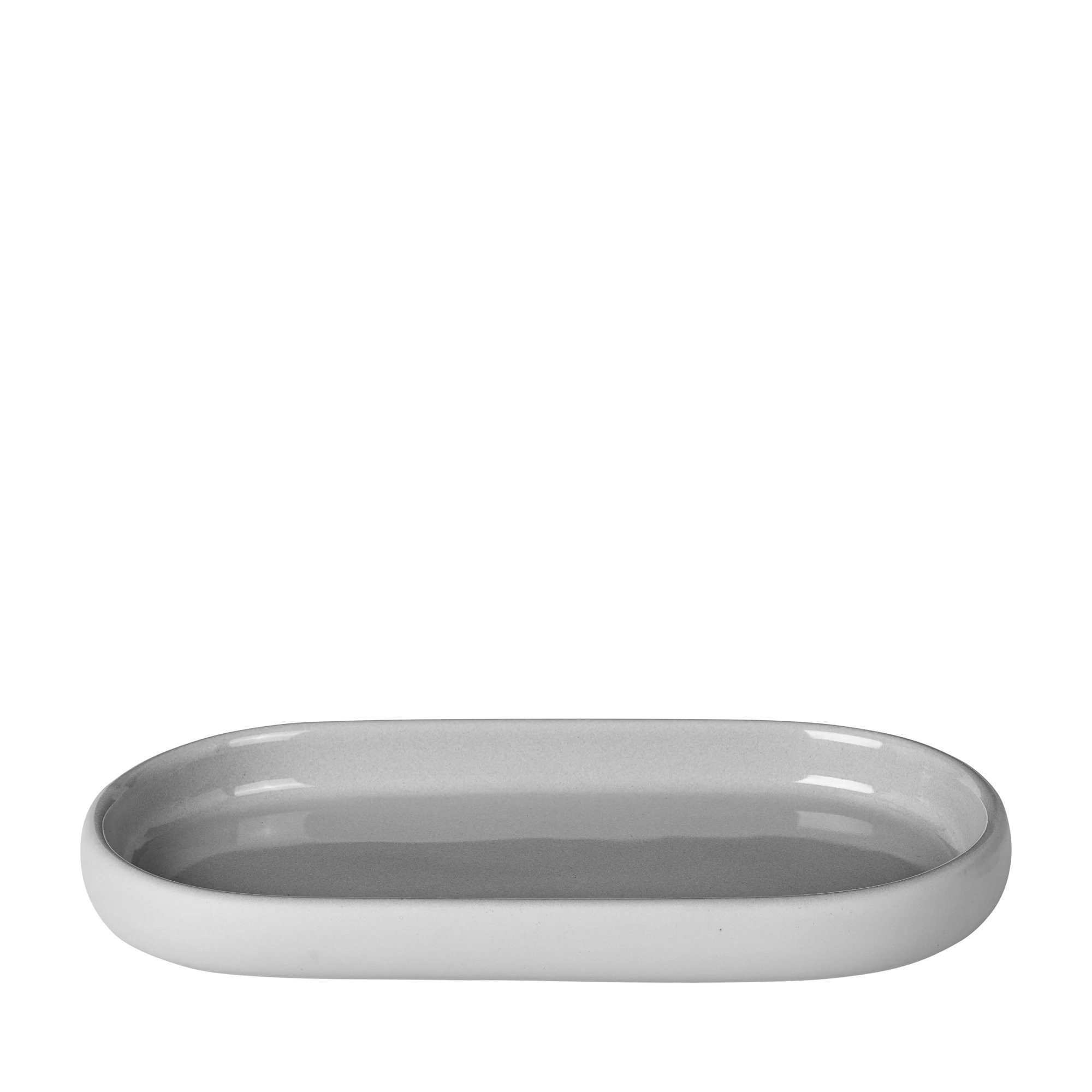 blomus Tablett -SONO- Ablageschale: Hochwertige Keramik mit Soft-Touch-Oberfläche, Keramik, Keramik, Silikon, Soft-Touch-Oberfläche, Innen glasiert, Pflegeleicht