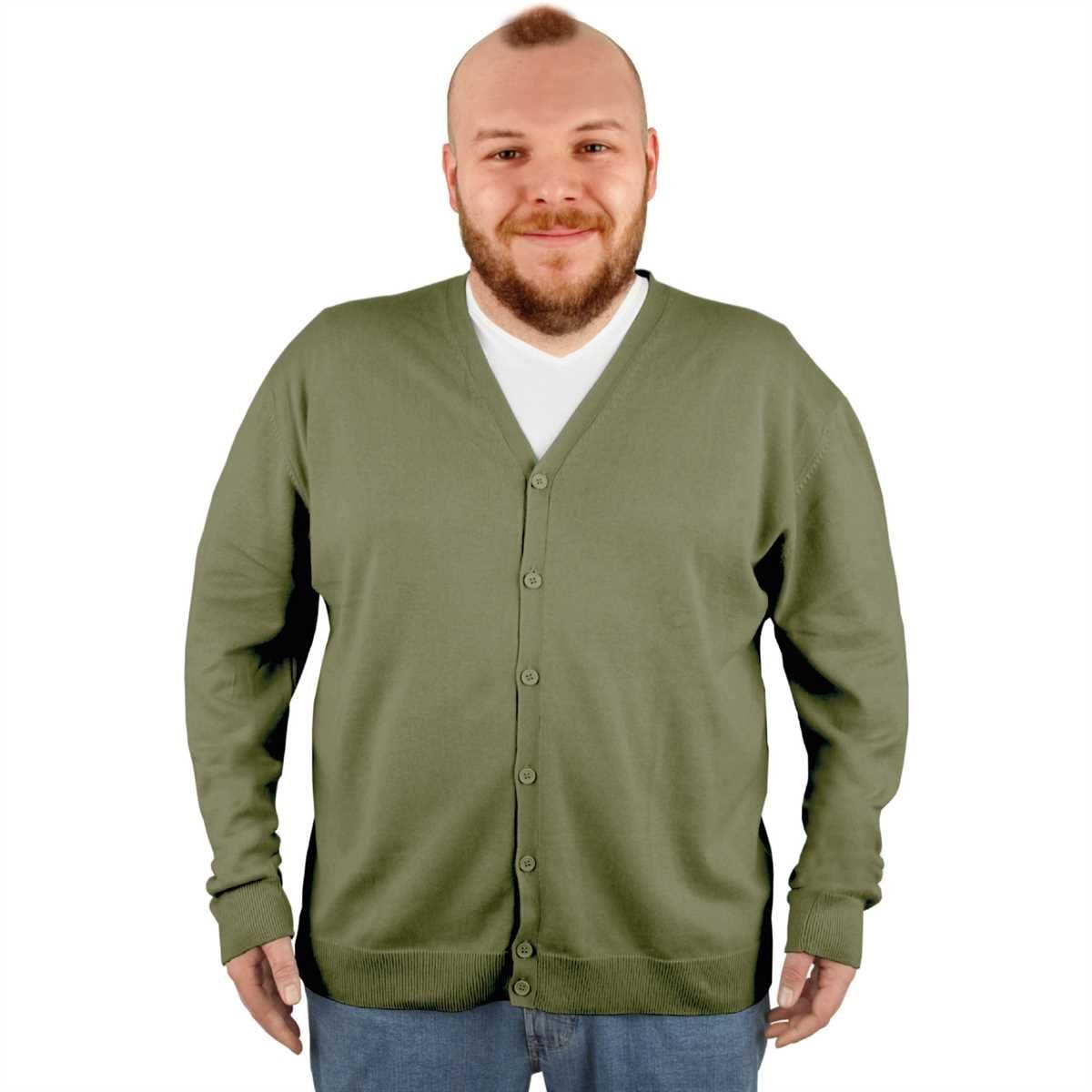 hemmy Fashion Cardigan (1-tlg) Herren Jacke verfügbar Übergrößen, Grün in vielen versch. Ausführungen Cardigan in Pullover