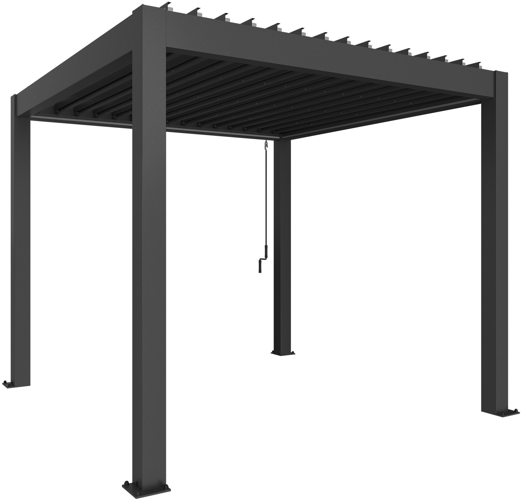 Biohort Pergola 3x3 m, verschiedene Farben, 312x312x264 cm, ausgezeichnet mit dem Red Dot Design Award