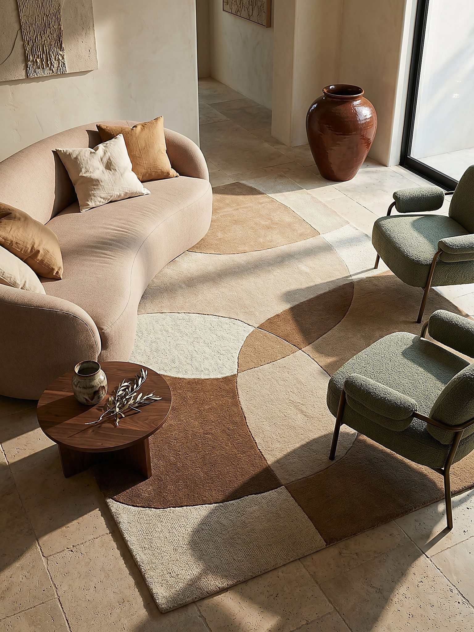 KADIMA DESIGN Wollteppich AIRE Teppich modern Naturfaser weich edel robust zeitlos 160x230 Natur, Rechteckig, Höhe: 12 mm, 100% Wolle, 8 mm Kurzflor, fußbodenheizungsgeeignet, hochwertig
