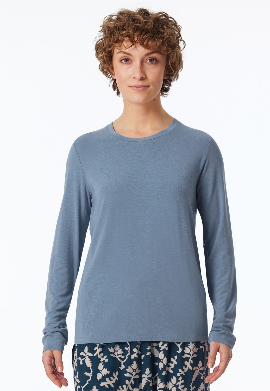 Schiesser Longsleeve Mix+Relax langarm, Rundhalsausschnitt