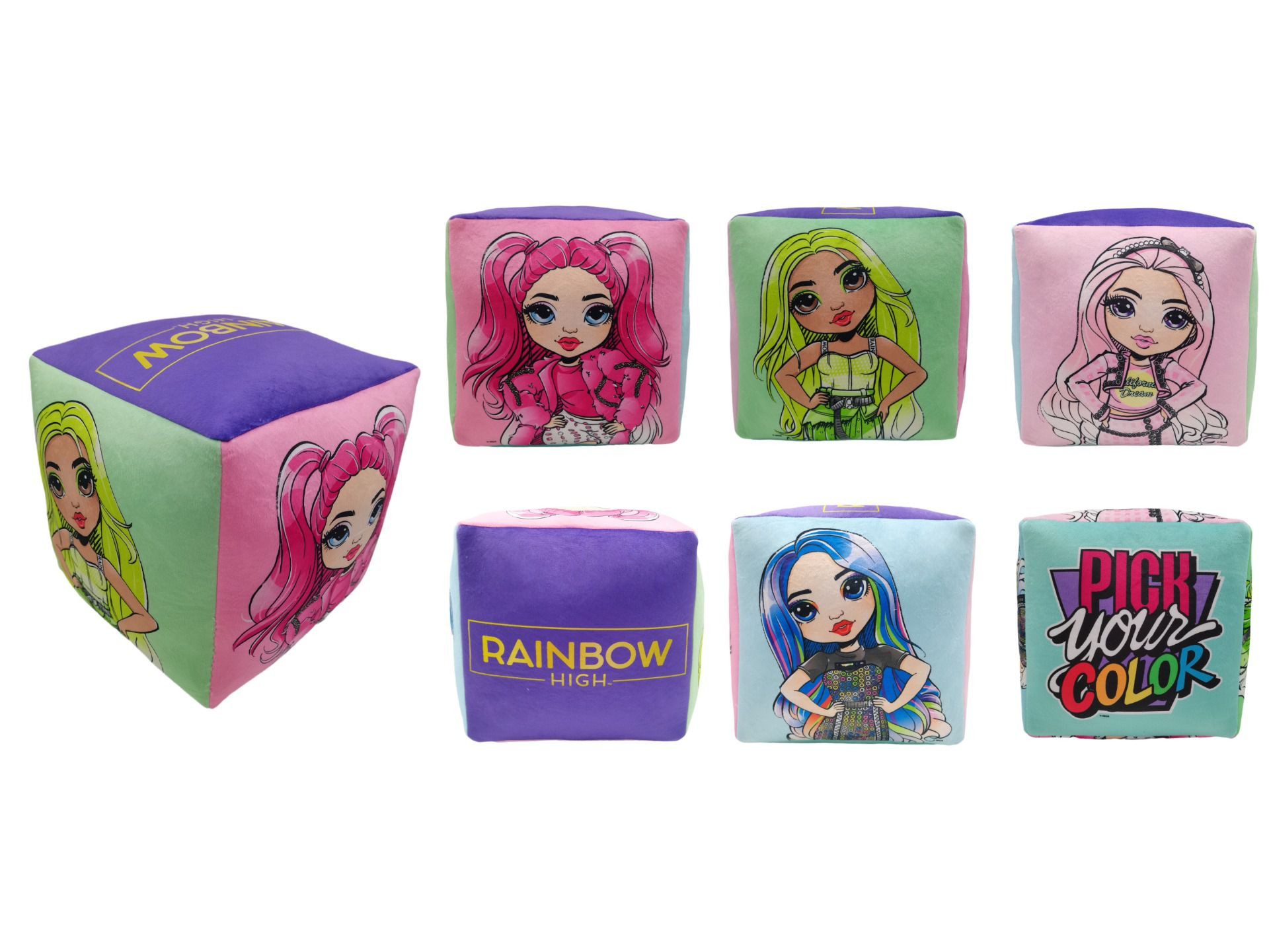 Rainbow High Dekokissen Würfelkissen Perfektes Dekokissen für jedes Zimmer