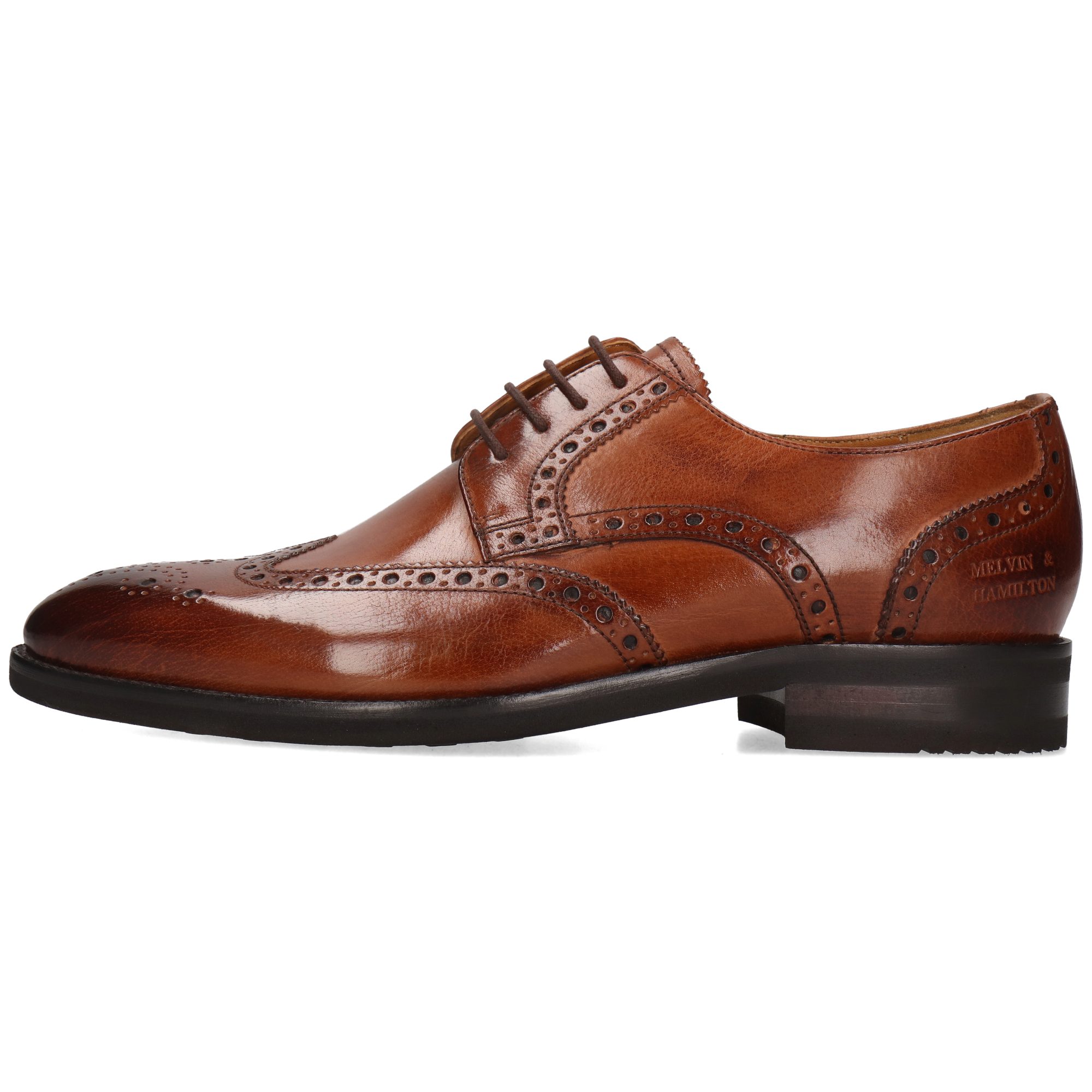 Melvin & Hamilton Bobby 5 Leder-Derby Schuhe für Herren Schnürschuh Flache Absätze, Echtes Leder, Vegetabile Gerbung