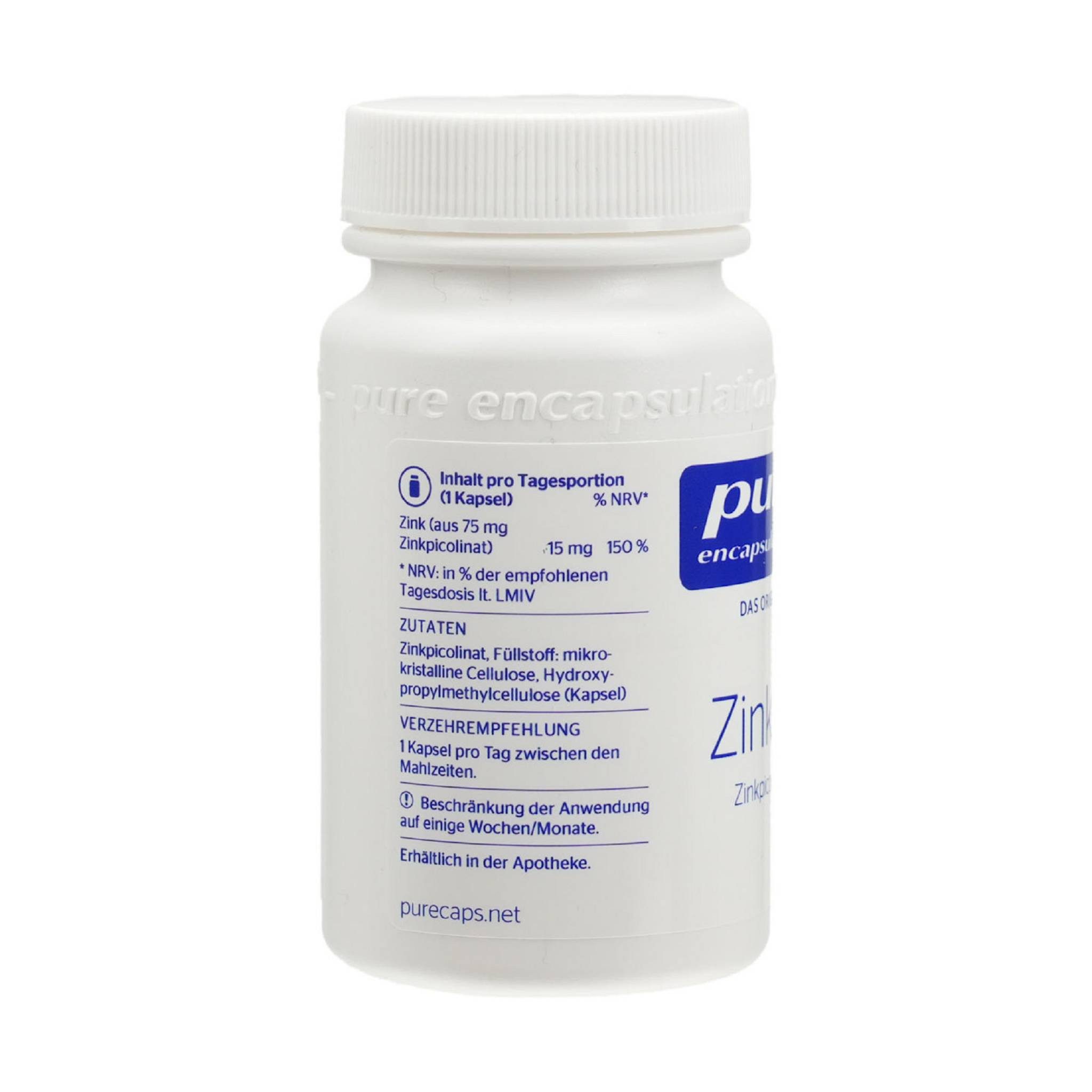 Pure PURE ENCAPSULATIONS Zink 15 Zinkpicolinat Kapseln Kapsel
