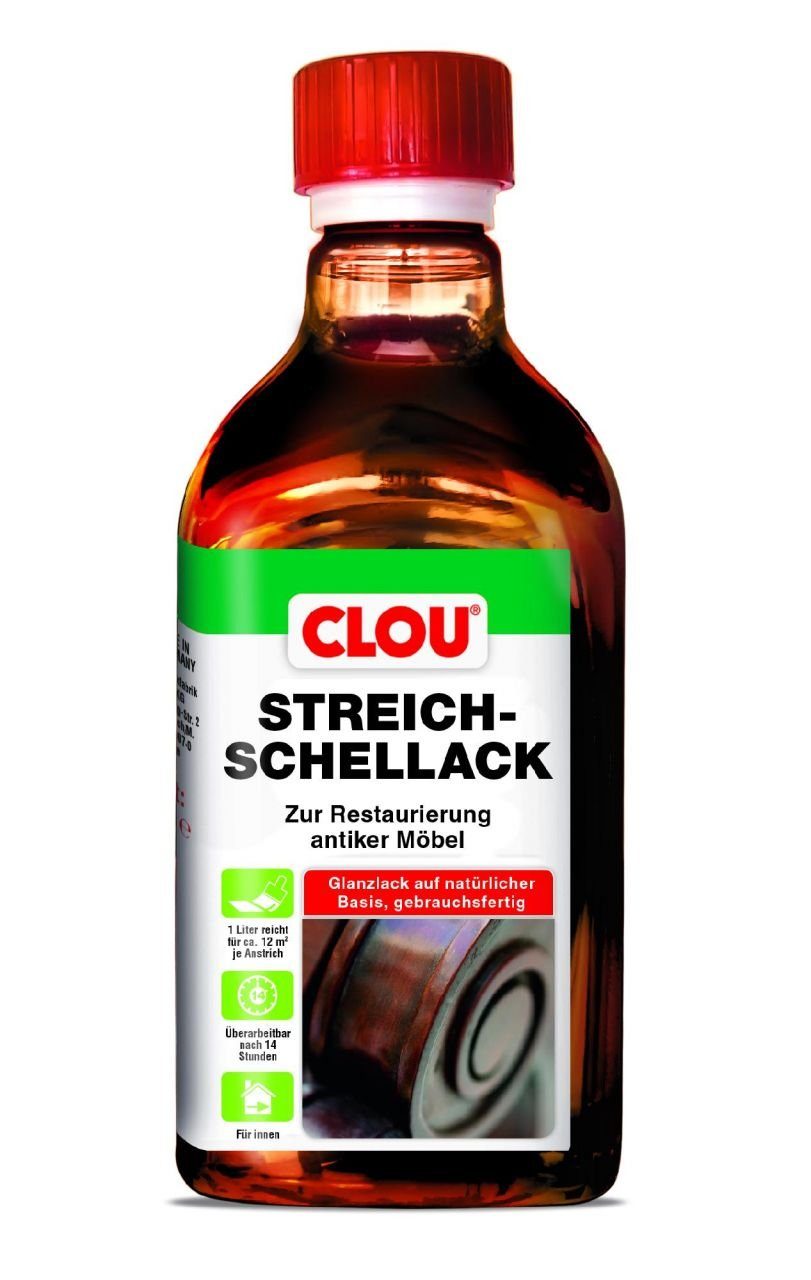 CLOU Clou Holzpflegeöl Schellack ml natur Streich 250