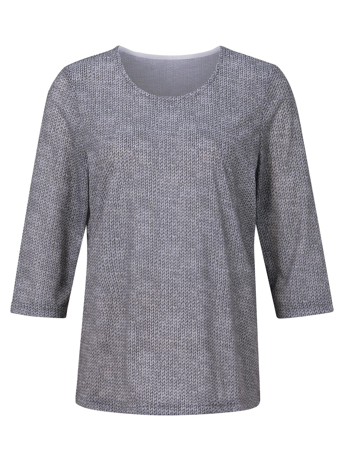 Damen Shirts Classic Basics 3/4-Arm-Shirt Rundhals-Shirt (1-tlg)