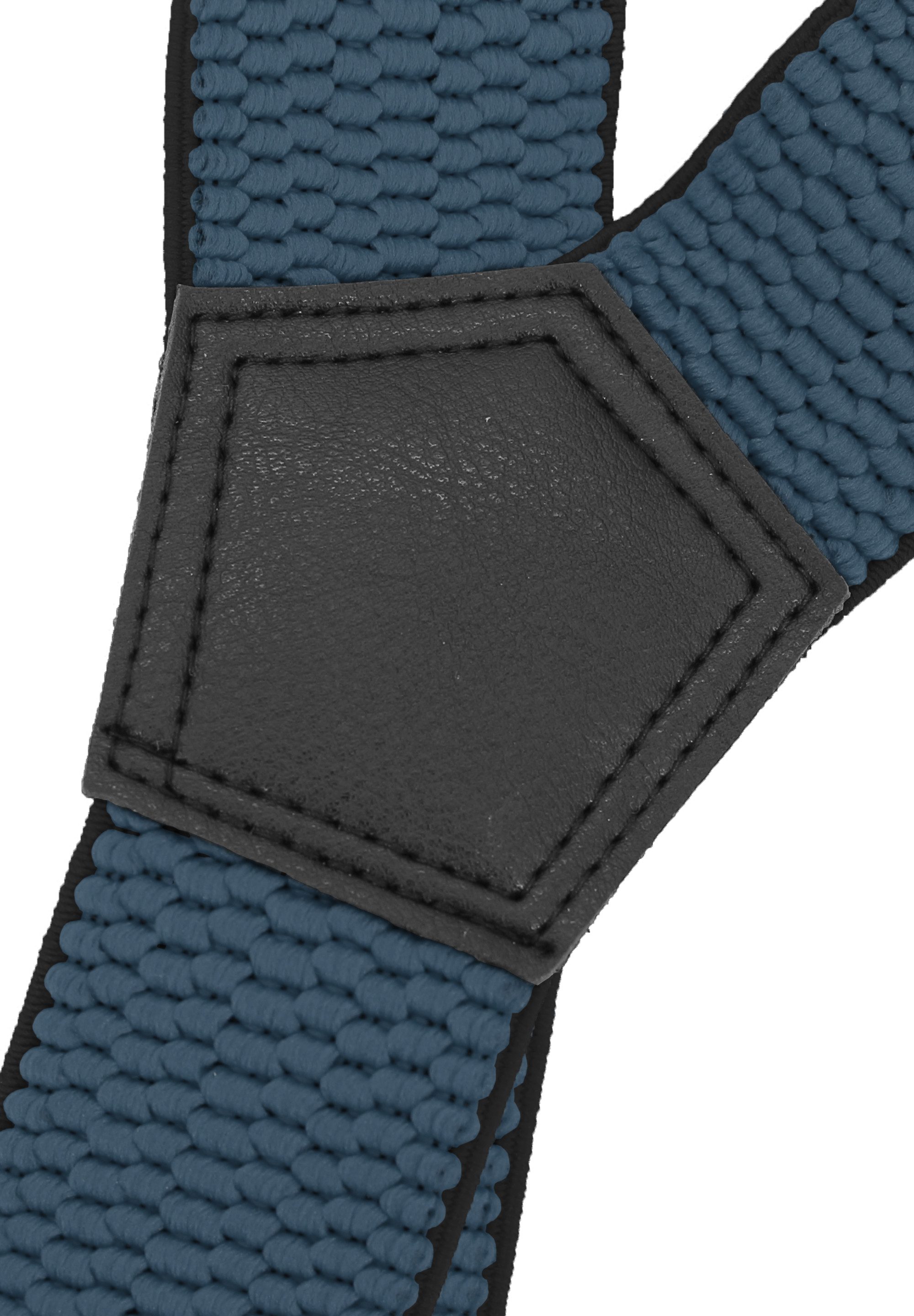 Fabio Farini Hosenträger 4cm Breites X-Design verstellbar mit extra starken Clipverschluss, Blau