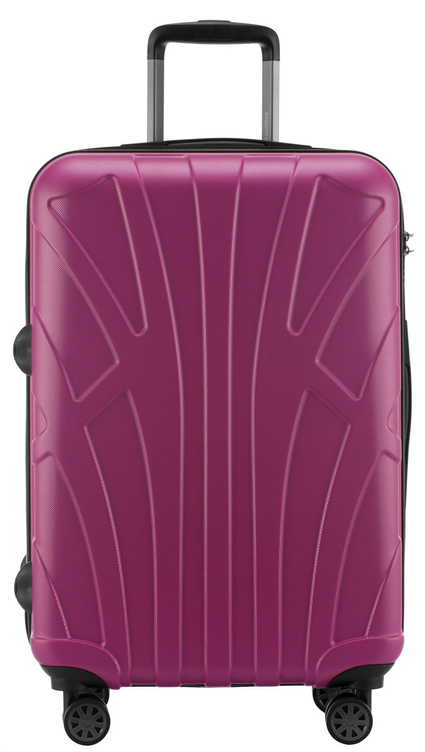Suitline Koffer S1, 4 Rollen, mittelgroßer Hartschalen-Koffer Check-In Reisekoffer TSA 68 L