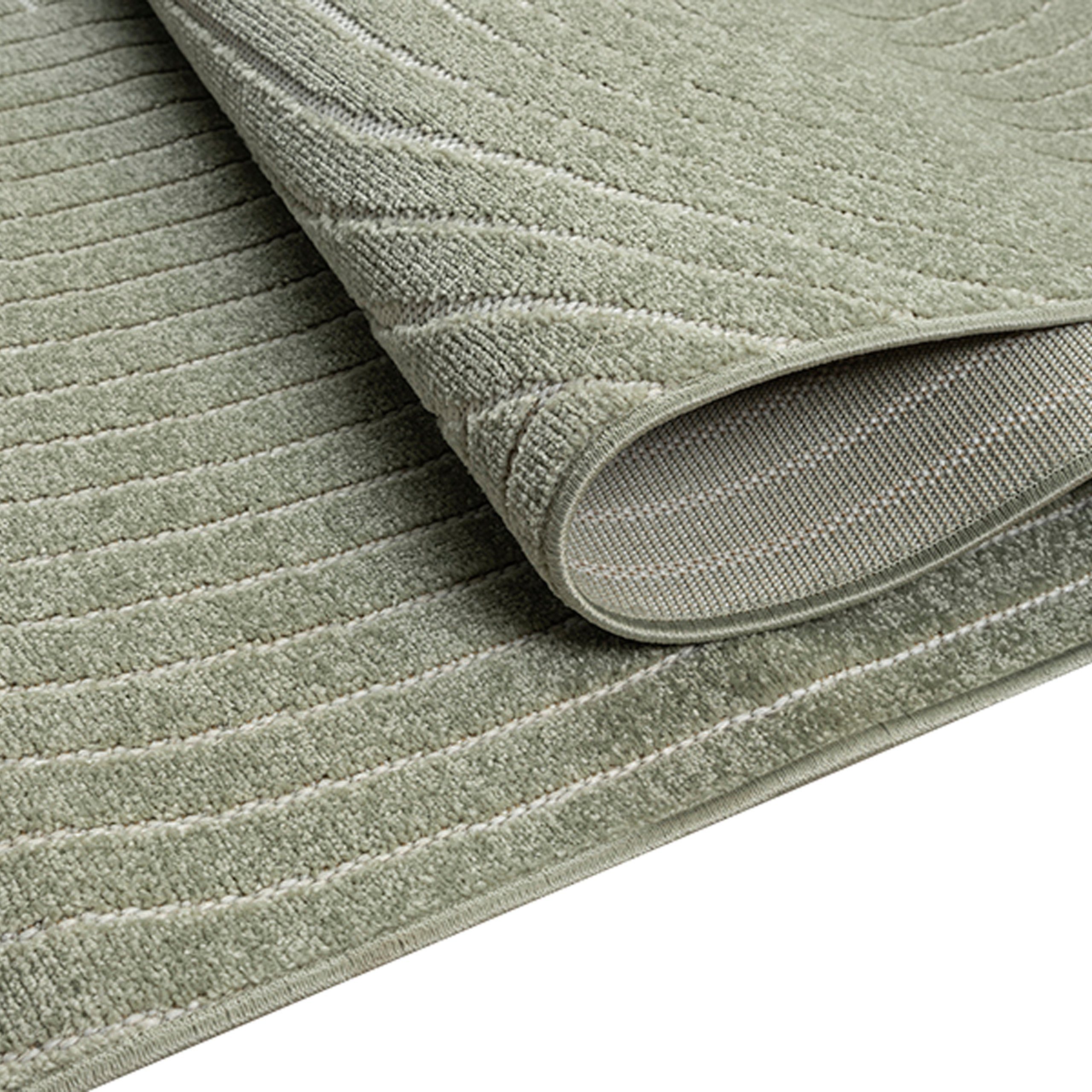 Carpetia Outdoorteppich Moderner In- und Outdoor Teppich, Bogen Muster in grün, rechteckig, Höhe: 5 mm