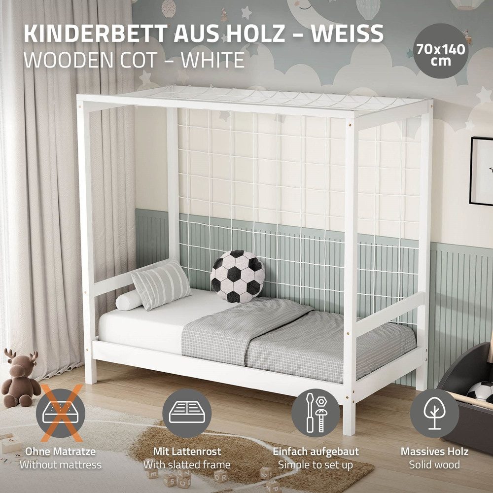 ML-DESIGN Jugendbett Fußballtor Einzelbett für Kinder günstig online kaufen