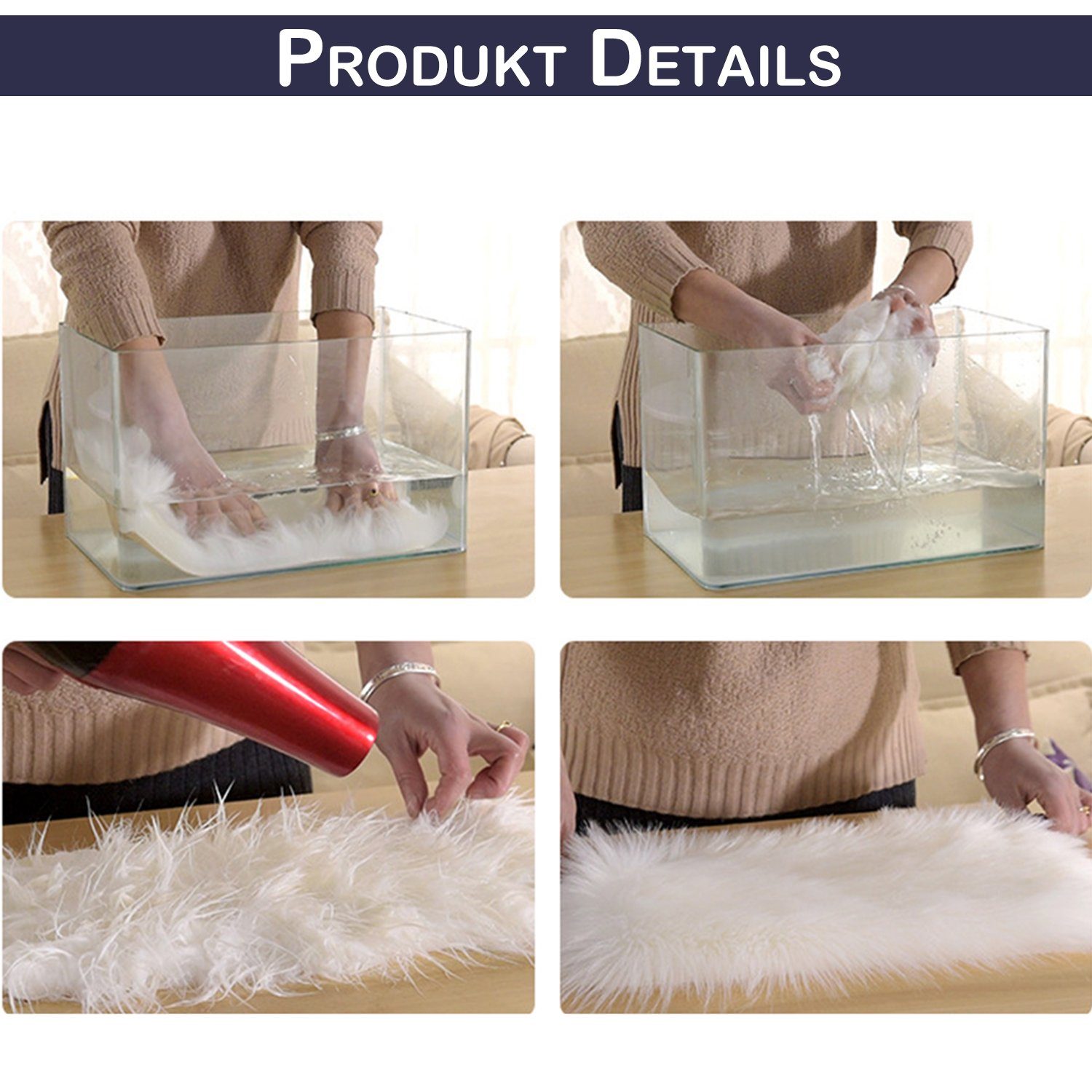 BTTO TEPP Hochflor-Teppich Fellteppich,Kunstfell,Weich,Hochflor Shaggy Teppiche,Wolkenform, Weinrot, Langflor Teppich 60X90cm,Einfarbig,Künstliches,5cm Flor Länge