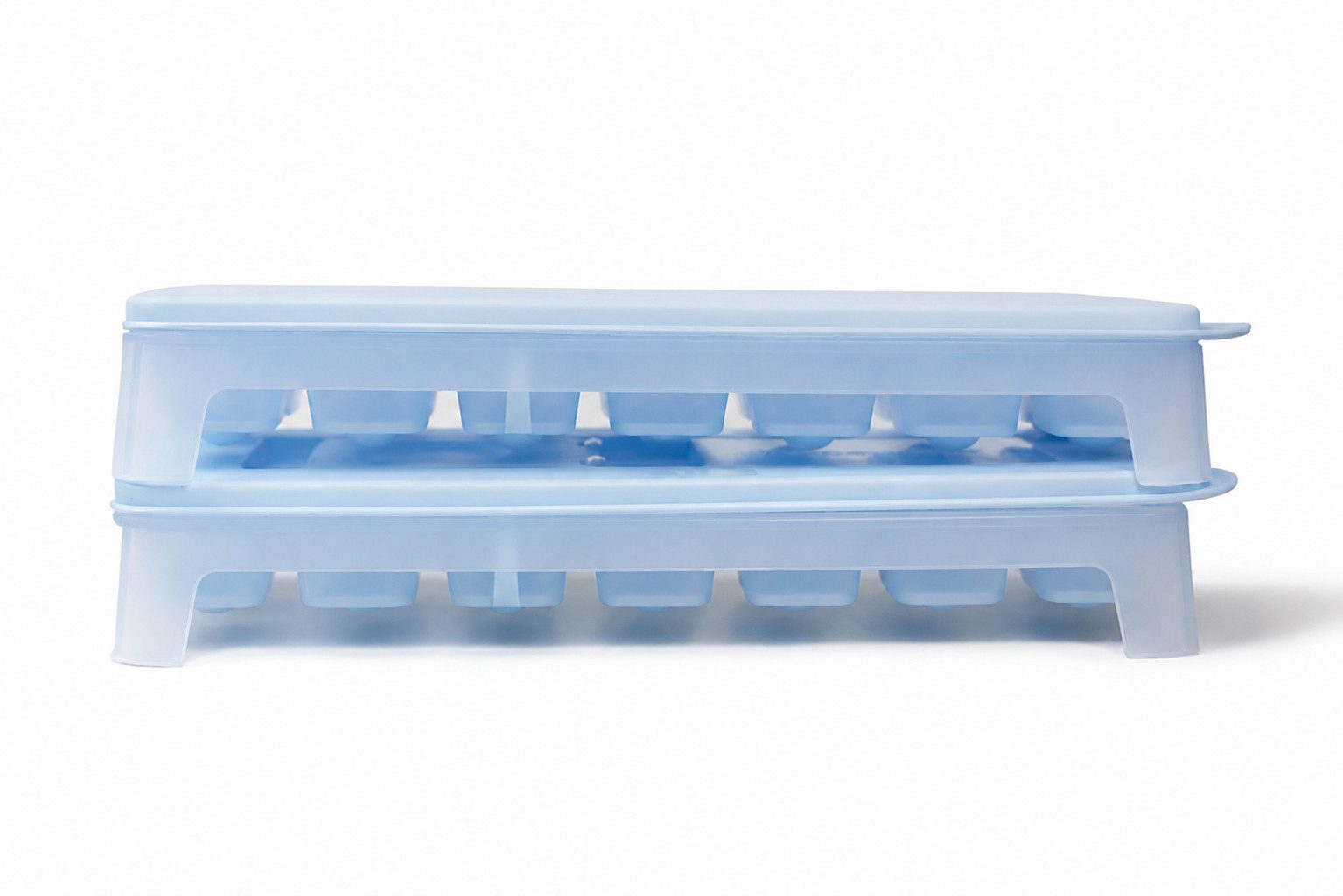TUPPERWARE Eiswürfelform Eiswürfler (2) hellblau-weiß