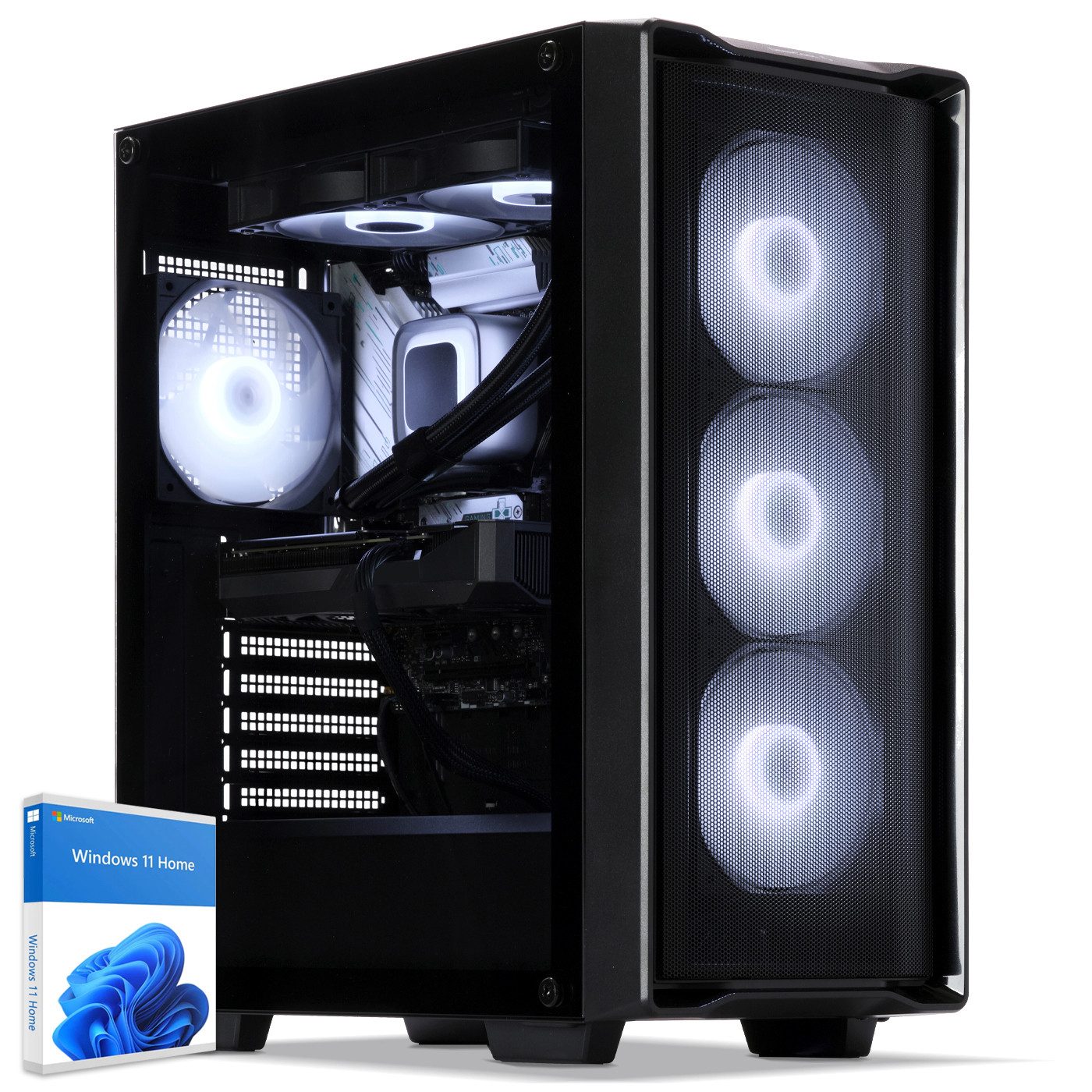 Sedatech UCCB580I1I1HF - Watercooling Gaming-PC (AMD Ryzen 7 5700X 8x 3.4GHz (max 4.6GHz), Geforce RTX5060 8GB, 32 GB RAM, 1000 GB SSD, Watercooling, Wlan 4)