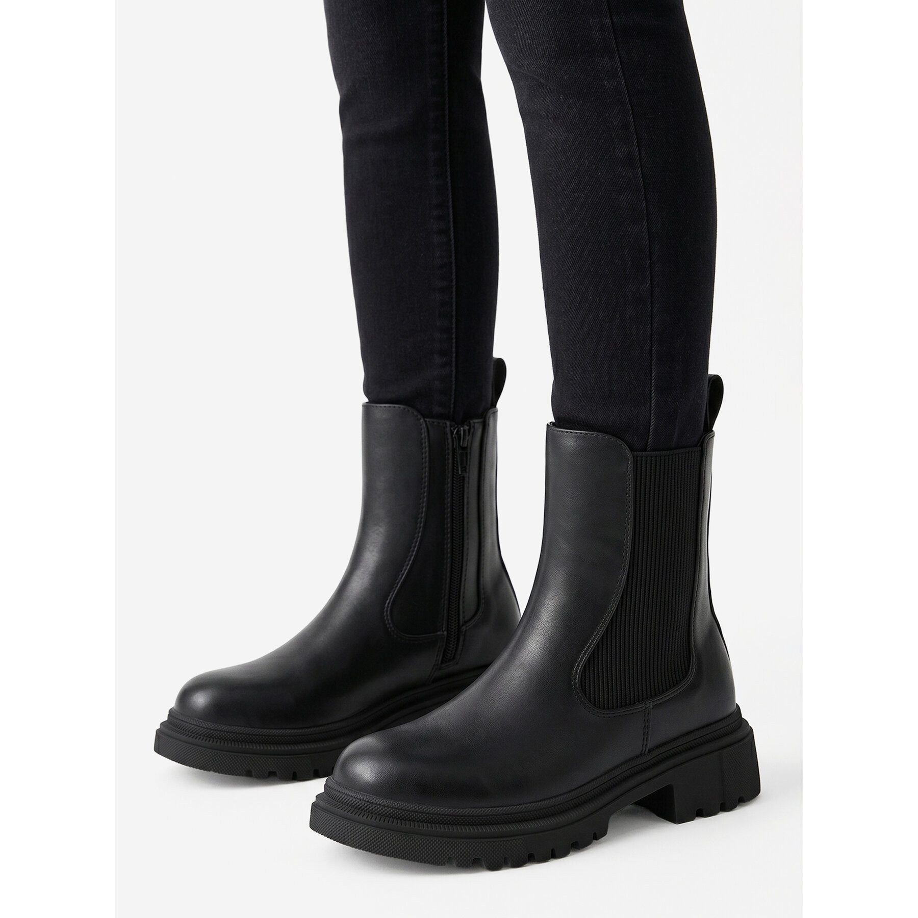 DeeZee Deezee Mädchen Stiefeletten 5907964490845 Schwarz Winterboots – Bild 2 von 4