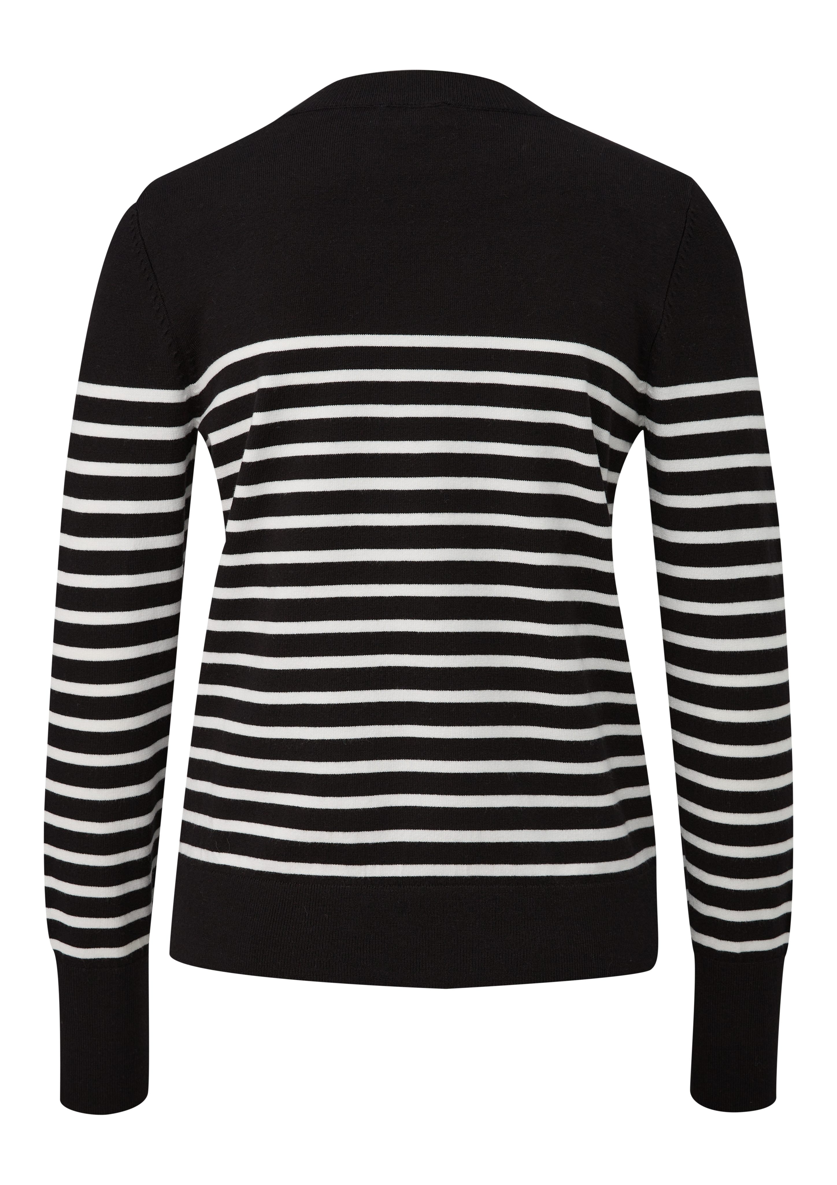 s.Oliver Rundhalspullover mit Streifenmuster