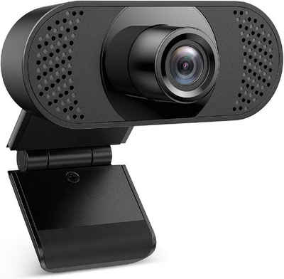 Diyarts Full HD-Webcam (Full HD 1080P, für Laptop, Desktop, USB 2.0 Plug & Play, Webcam pc, Automatische Lichtkorrektur, für Live-Streaming, Videoanrufe, Konferenz)