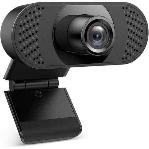 Diyarts Full HD-Webcam (Full HD 1080P, für Laptop, Desktop, USB 2.0 Plug & Play, Webcam pc, Automatische Lichtkorrektur, für Live-Streaming, Videoanrufe, Konferenz)