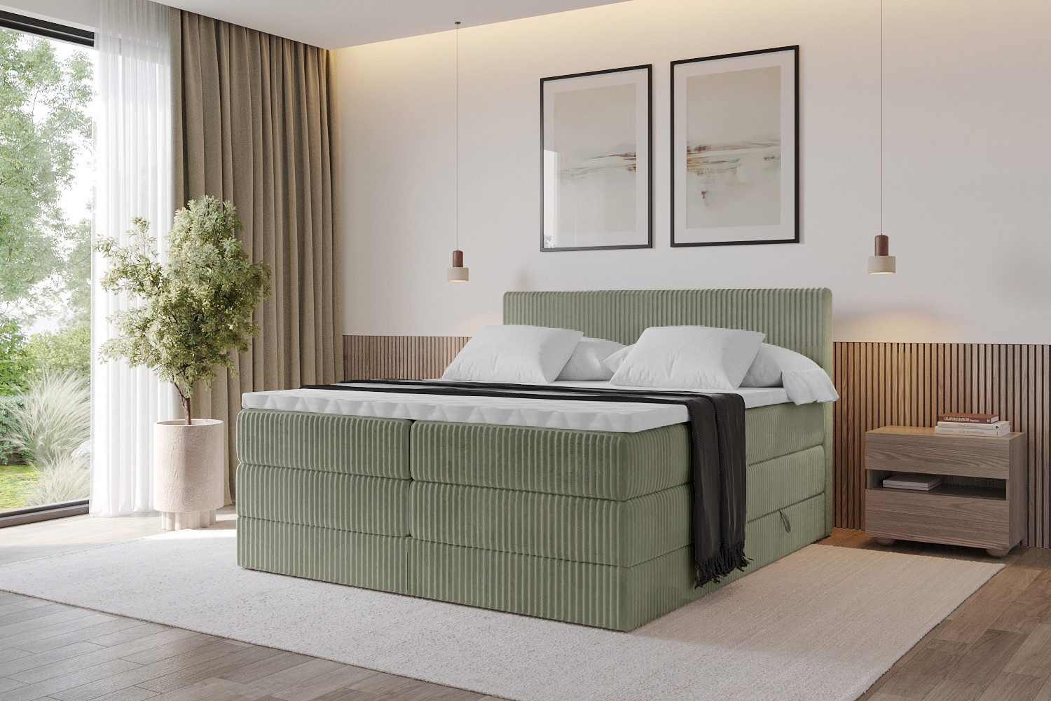 ALTDECOR Boxspringbett TOLO KING (Multipocket-Matratze H4, günstig online kaufen
