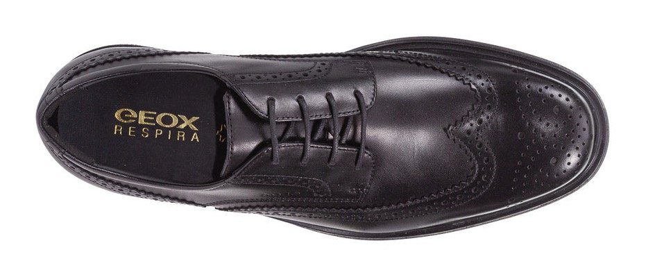 Geox U DUBLIN B Schnürschuh Business Schuh, Anzugschuh mit Blockabsatz