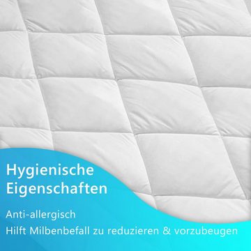 Matratzenauflage Matratzenauflage DreamScience Aloe Vera Matratzenschoner mit Gelfaser NYVI, Pflegende Aloe Vera Veredelung, Schutz für Matratzen & Boxspringbetten