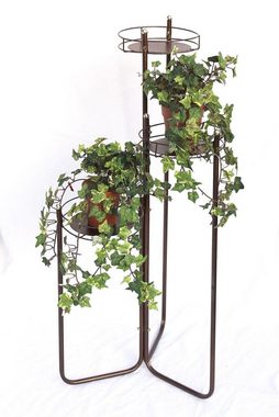DanDiBo Pflanzentreppe Blumentreppe Metall 90 cm Blumenständer mit 3 Ablagen Art.2A Blumenregal Blumensäule Pflanzenständer Pflanzentreppe