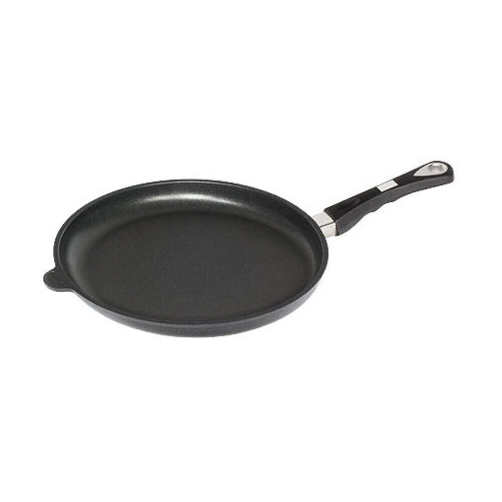 AMT-Gastroguss Bratpfanne Bratpfanne 32cm flach beschichtet H=4cm nicht induktionsfähig, (1-tlg), Bratpfanne, Ø32cm, Aluminiumguss