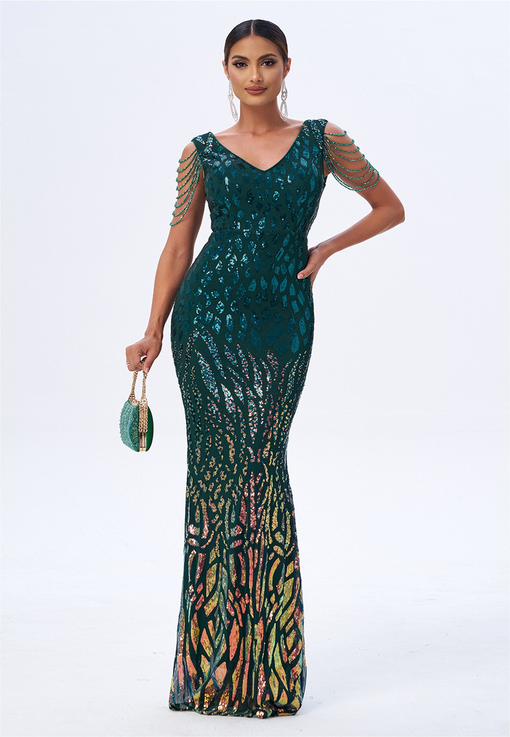 Moda Minx Jerseykleid Rosie long Sequin günstig online kaufen
