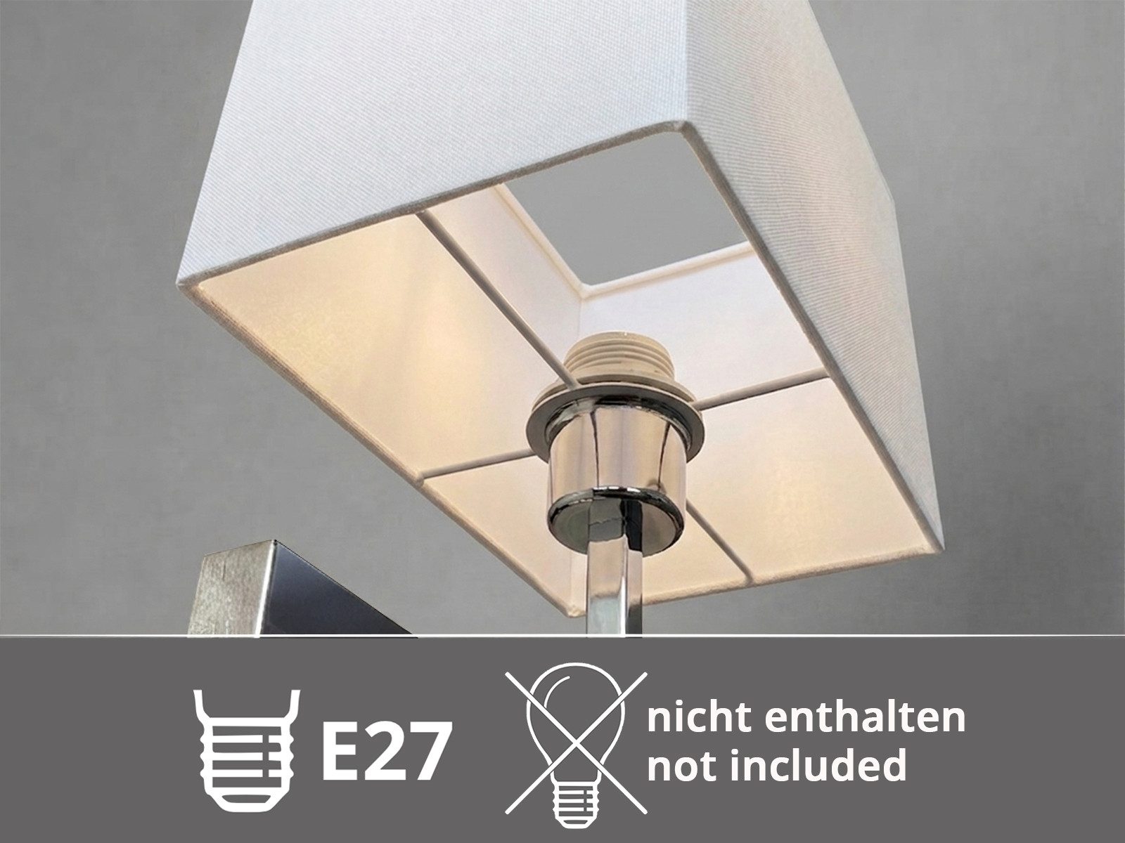 meineWunschleuchte Wandleuchte mit Schalter & Leselampe, Höhe 31cm, Lesearm, Leselicht LED fest integriert, ohne Leuchtmittel, Warmweiß, innen Wand-Lampe, moder – Bild 5 von 5