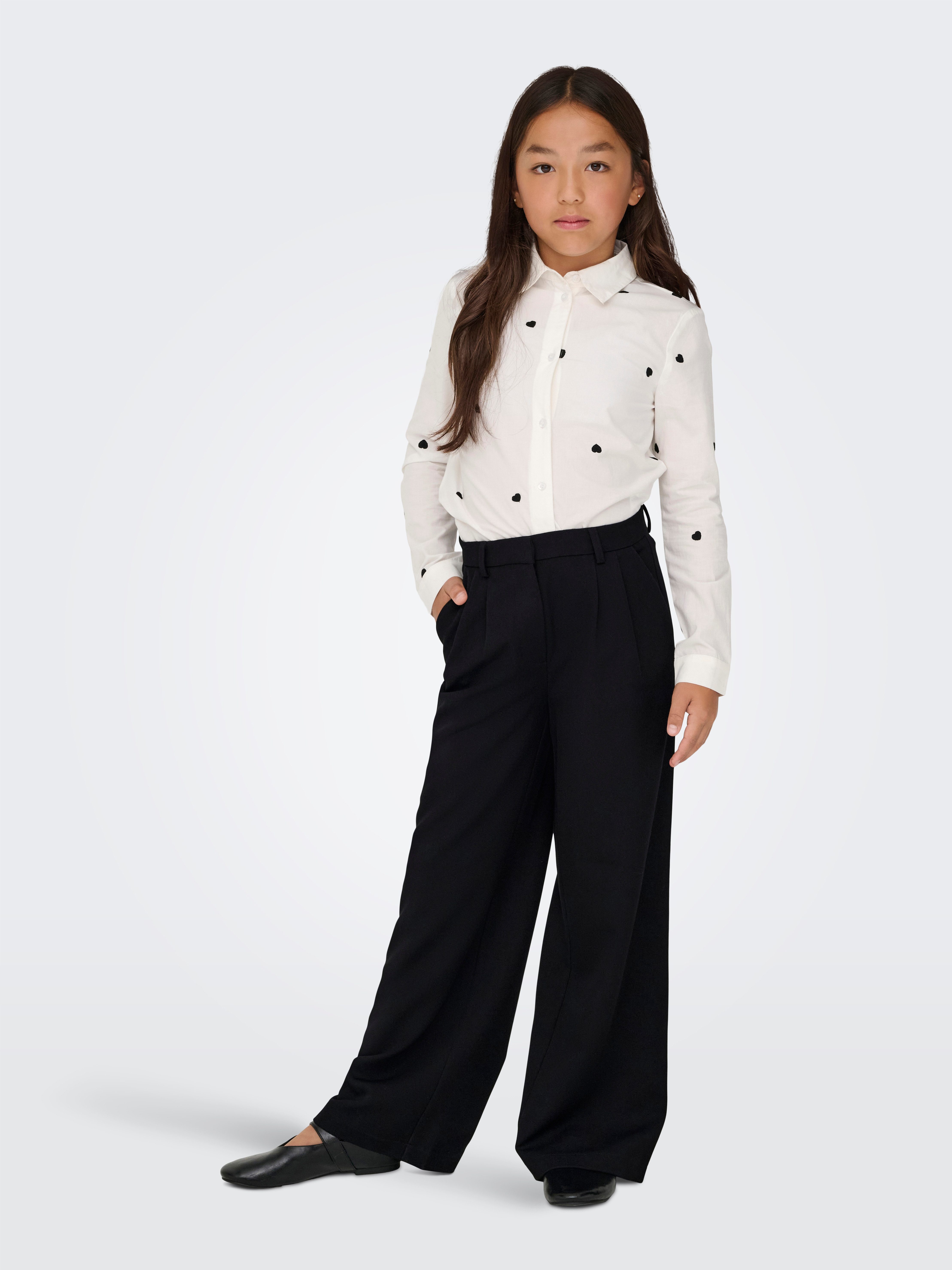KIDS ONLY Palazzohose KOGHATTIE-ZAL LIFE LC WIDE PANT TLR NOOS aus Polyester, Viskose und Elasthan, Relaxed Fit, mit Eingrifftaschen