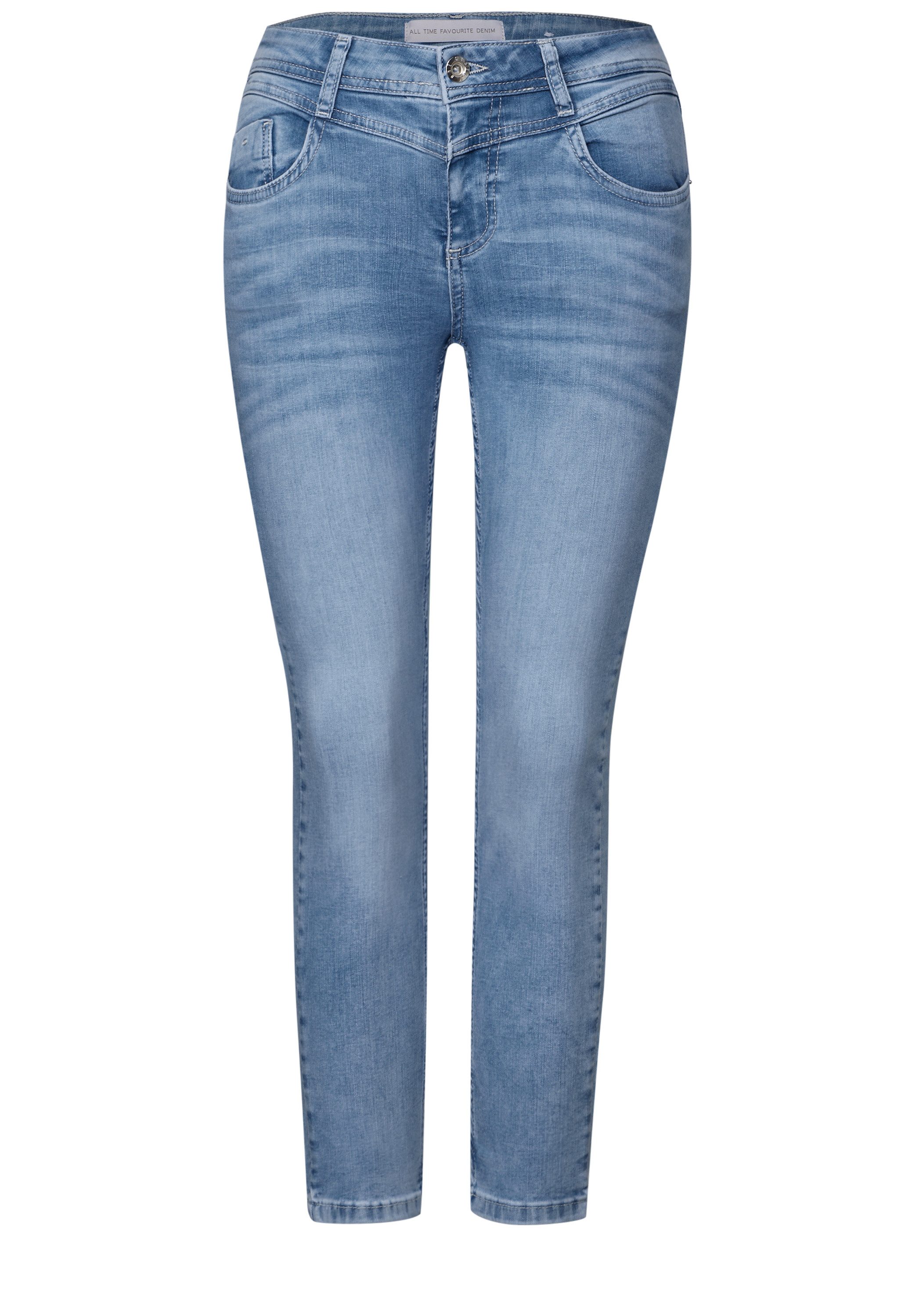 STREET ONE slim-fit jeans in a soft material mix