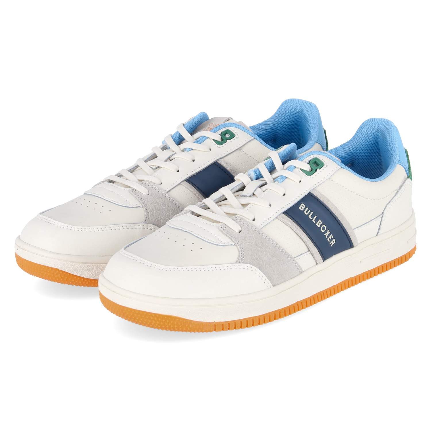 Bullboxer Bullboxer 7QQ0400102 1398 Herren Leder und Synthetik weiss Sneaker